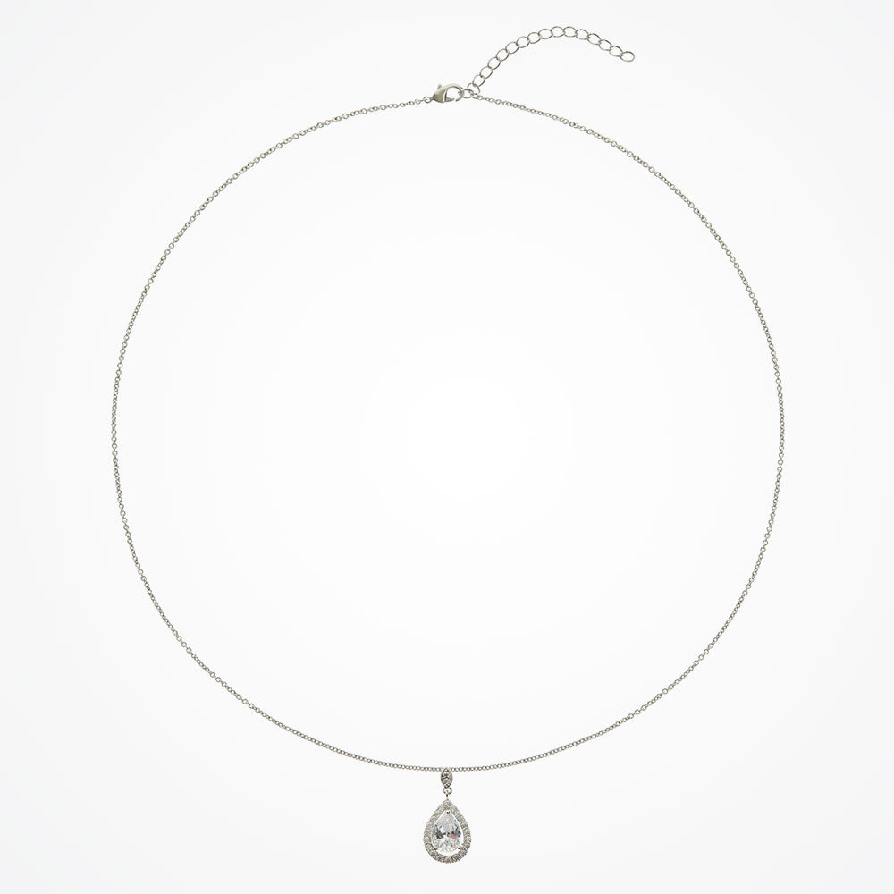 Belmont Crystal Pendant Necklace for Women - Elegant Dainty Jewelry Gift for Her - Perfect for Weddings, Anniversaries & Special Occasions