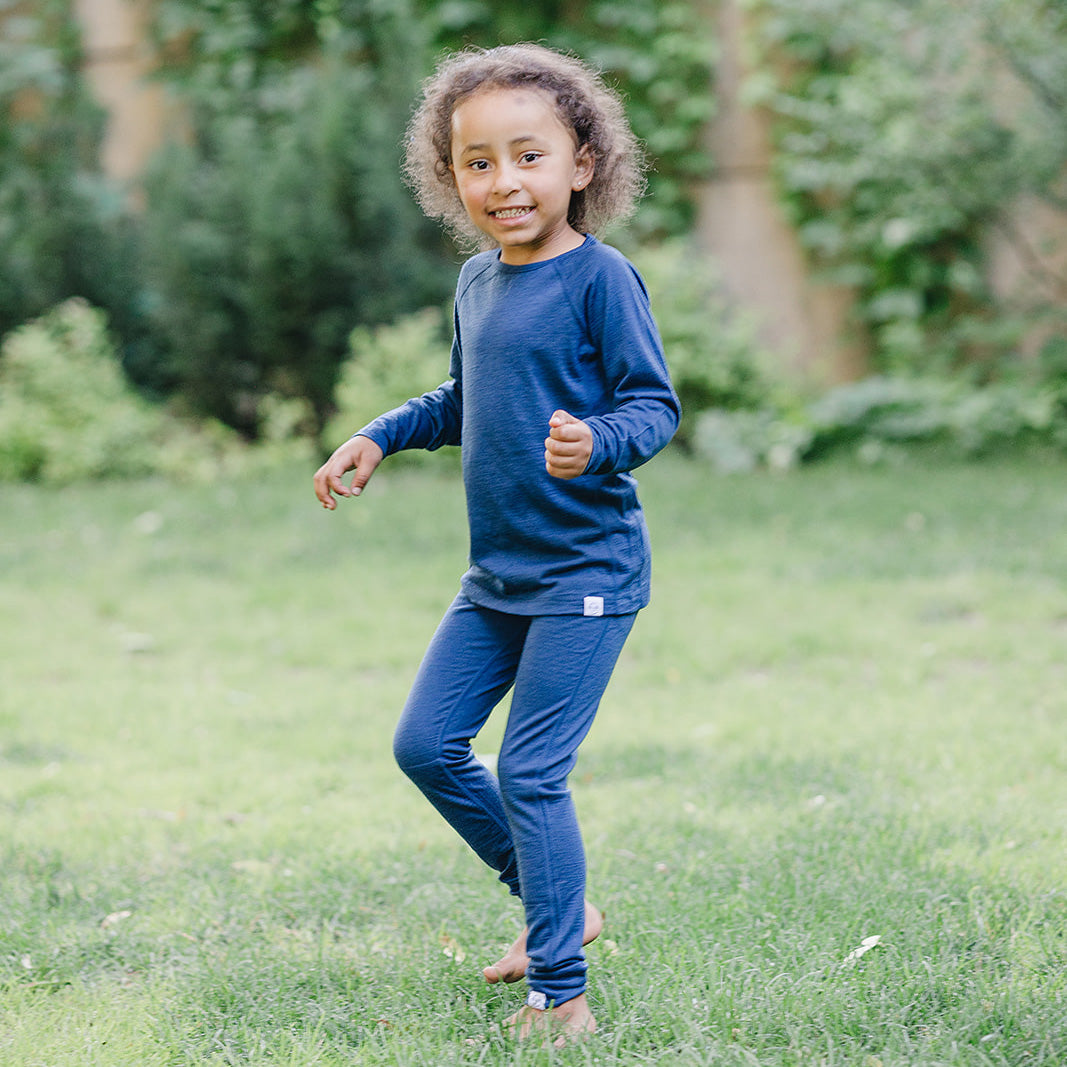 Kids Merino Wool Base Layer & Thermal Leggings for Boys & Girls - Soft, Warm Winter Underwear for Cold Weather - Perfect for Skiing, Snowboarding & Outdoor Activities