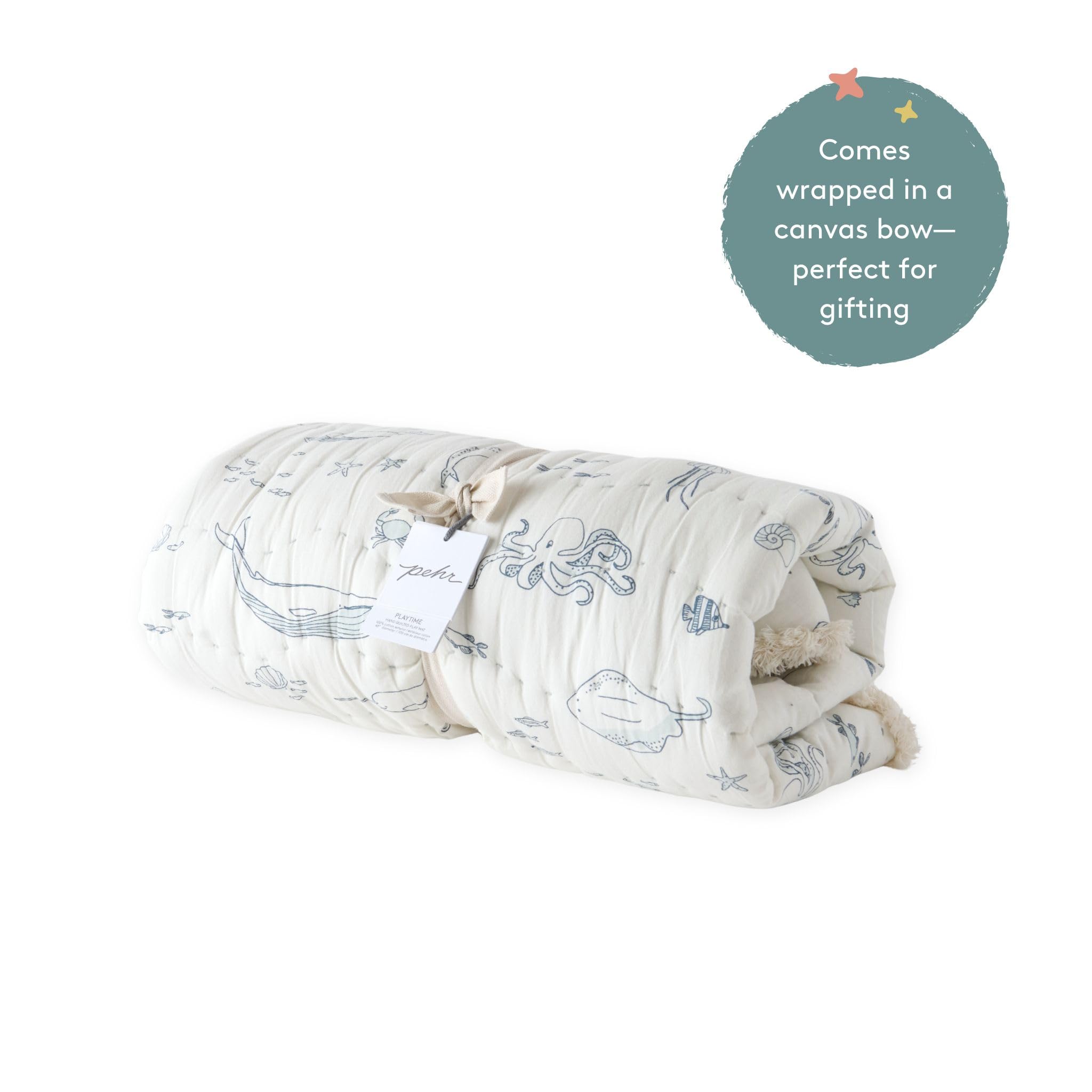 Non-Toxic Baby Play Mat with Ocean Theme - Soft & Safe Floor Activity Mat for Infants & Toddlers - Perfect for Crawling, Tummy Time & Early Learning at Home