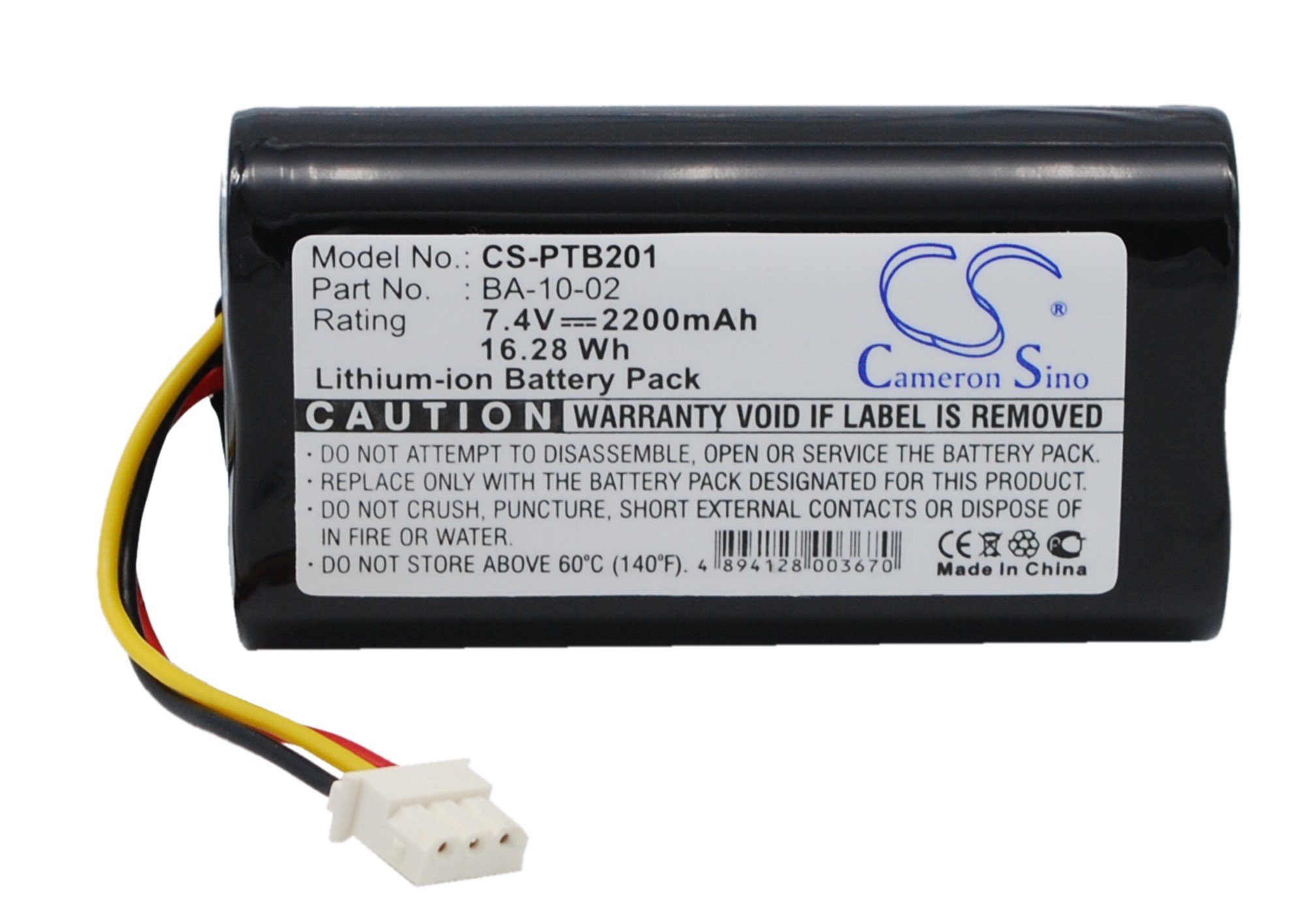 TECHTEK 2200mAh Replacement Battery for Citizen CMP-10 & CMP-10BT Mobile Thermal Printers - Compatible with BA-10-02 Model | Perfect for On-the-Go Receipt Printing & Mobile POS Systems