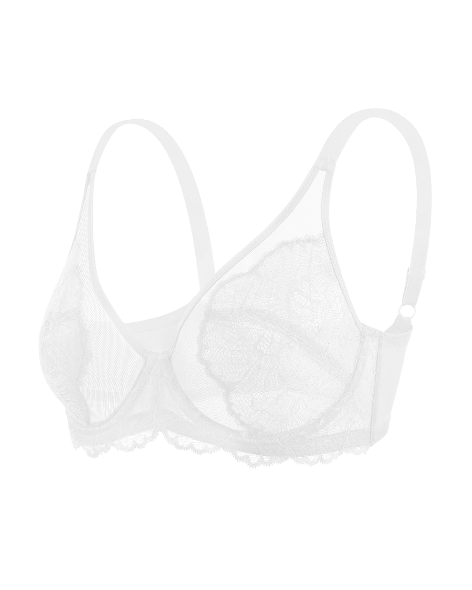 HSIA Women's Minimizer Bras - Full Coverage Lace Underwire Bra for Heavy Breasts, Unlined Support for Comfort | Perfect for Everyday Wear, Work & Special Occasions