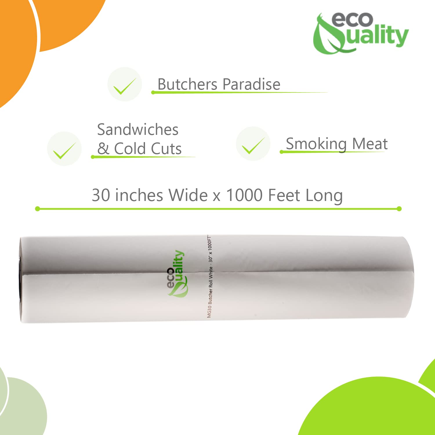 Premium 2-Pack EcoQuality Butcher Paper Rolls - 30