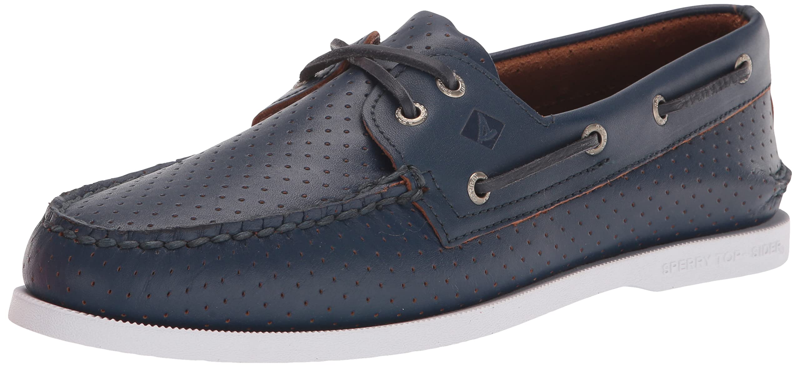 Sperry Men's Authentic Original 2-Eye Boat Shoe - Classic Leather Deck Shoes for Men | Non-Slip Boat Shoes for Sailing, Casual Wear & Outdoor Activities