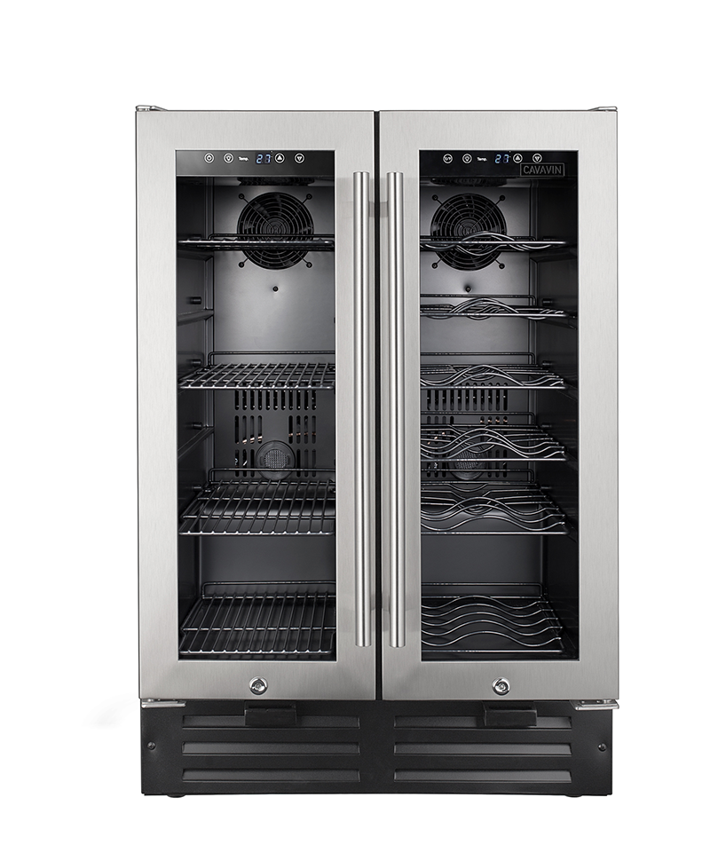 Cavavin Classika Collection Dual Zone Built-in or Freestanding Beverage Center C 73WBVC V4 - Perfect for Wine Storage in Home Bars, Restaurants, and Entertaining Spaces
