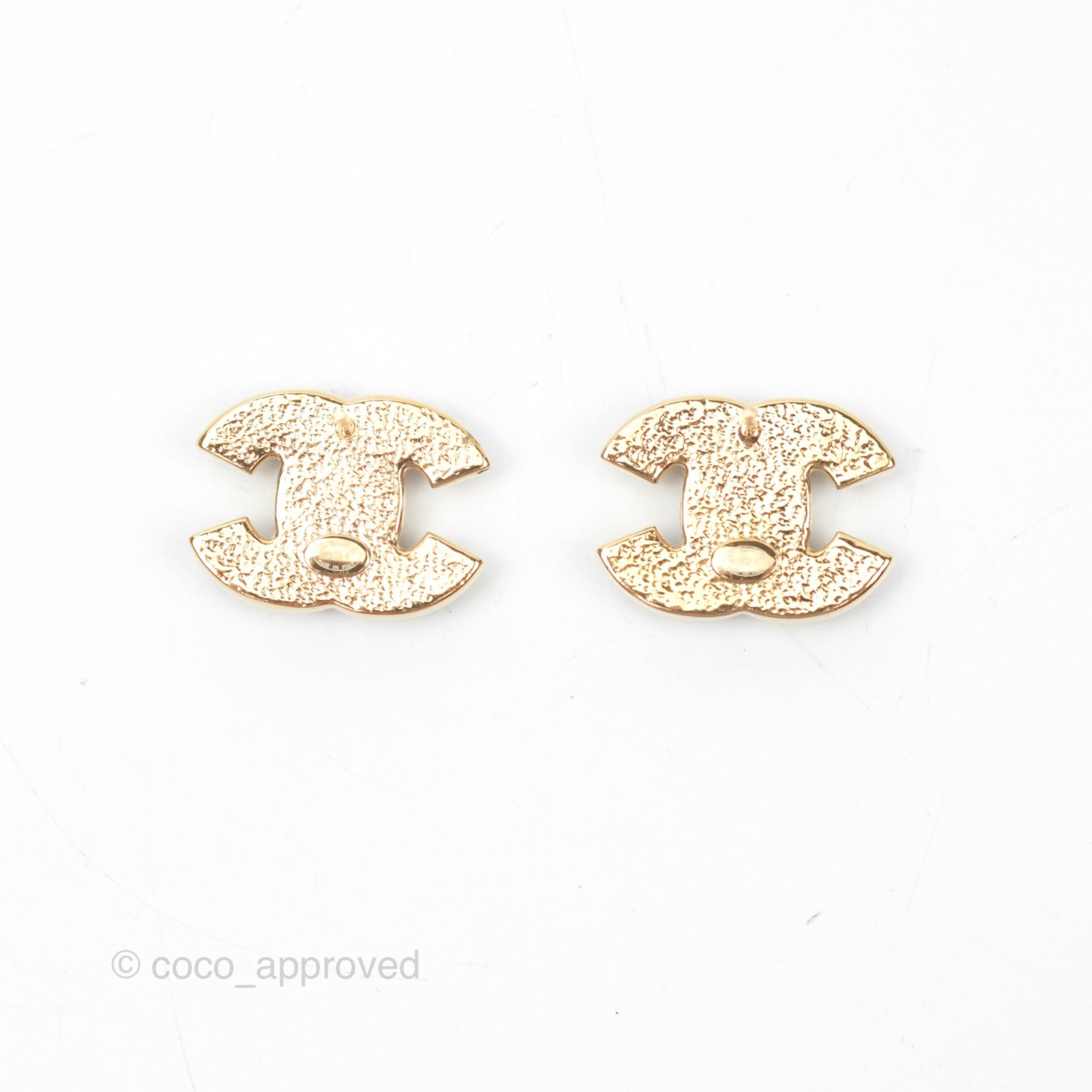 Chanel CC Black Resin Earrings 23K Gold Tone - Luxury Fashion Jewelry for Women, Perfect for Parties, Weddings & Special Occasions