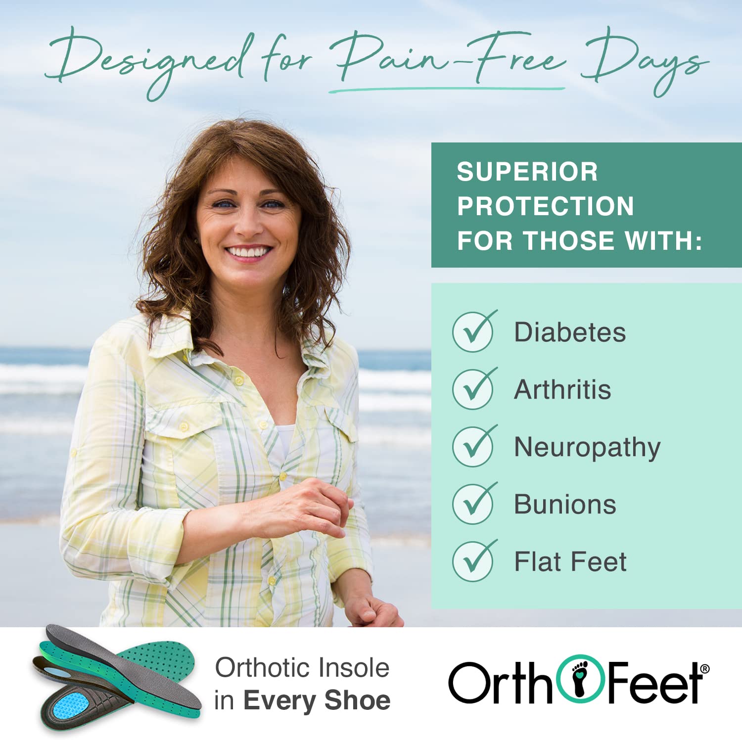 Orthofeet Women's Orthopedic Stretchable Maui Sandals - Comfortable Arch Support & Pain Relief for Plantar Fasciitis - Perfect for Walking, Travel & Summer Outfits