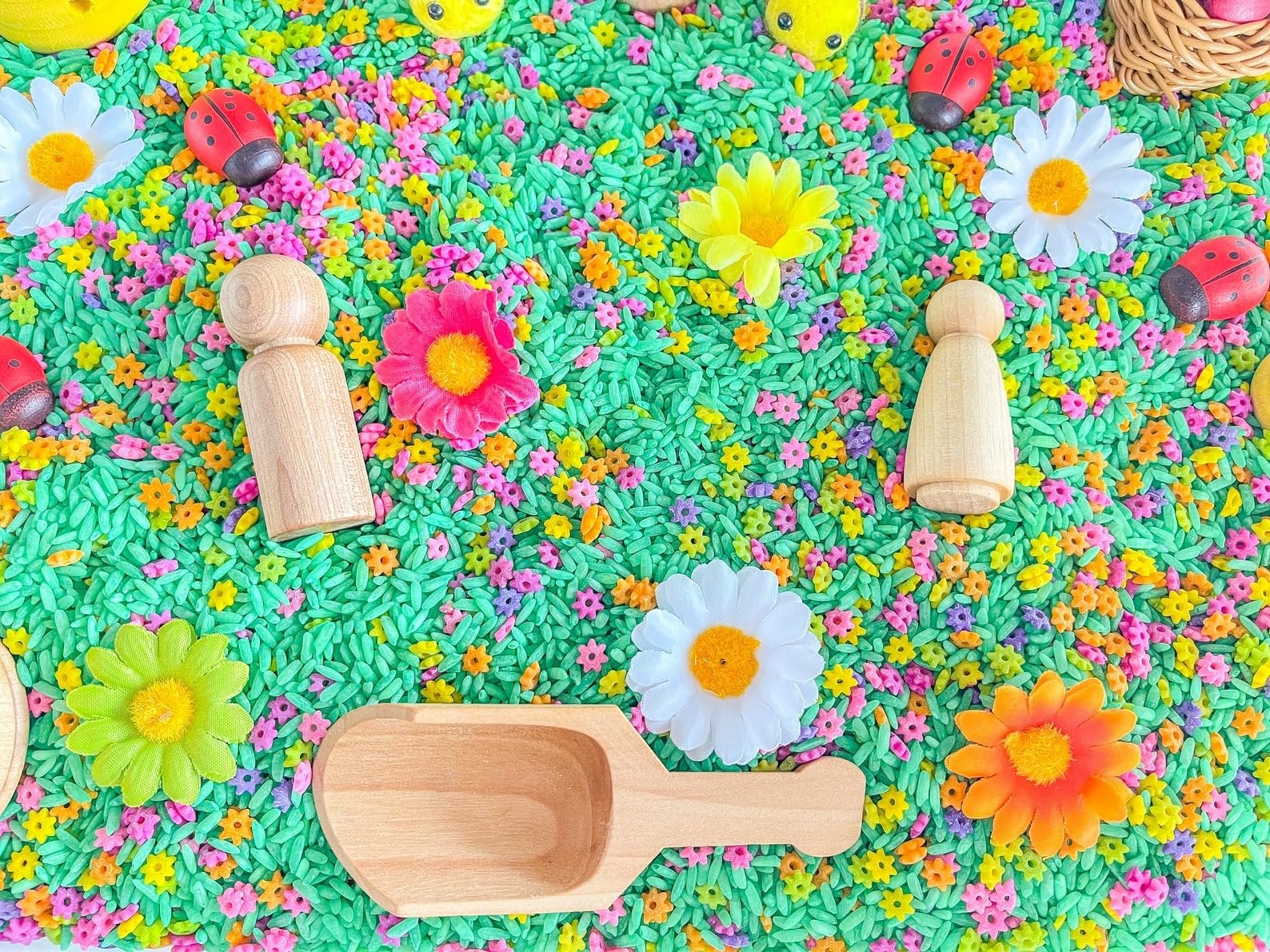 Montessori Sensory Bin for Kids - Flower Themed Sensory Toys for Preschoolers | Educational Play for Toddlers, Autism Learning & Fine Motor Skills Development
