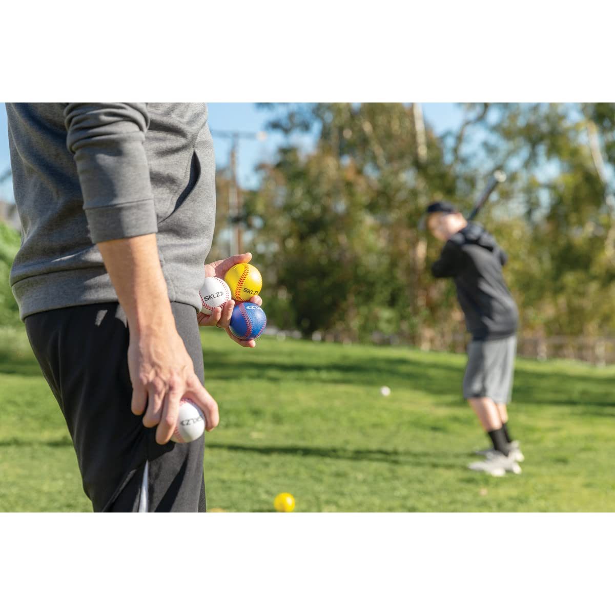 SKLZ Foam Training Baseballs - 6 Pack Soft Practice Balls for Kids & Adults - Perfect for Indoor, Backyard & Baseball Drills