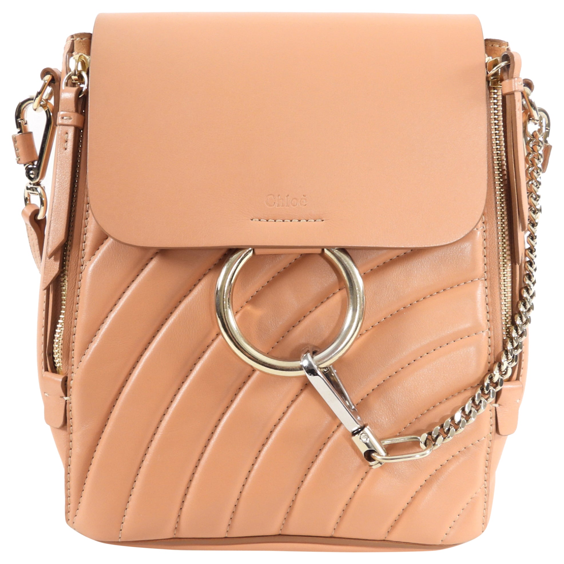Chloe Quilted Leather Faye Backpack - Luxury Designer Handbag for Women, Stylish Shoulder Bag with Gold-Tone Hardware | Perfect for Work, Travel & Everyday Use