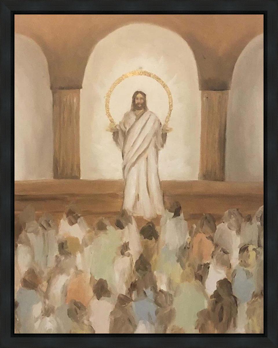 He Taught the Truths of Eternity Gallery Wrap Canvas - Inspirational Religious Wall Art for Home, Church & Office Decor - Perfect for Spiritual Uplifting & Meditation Spaces