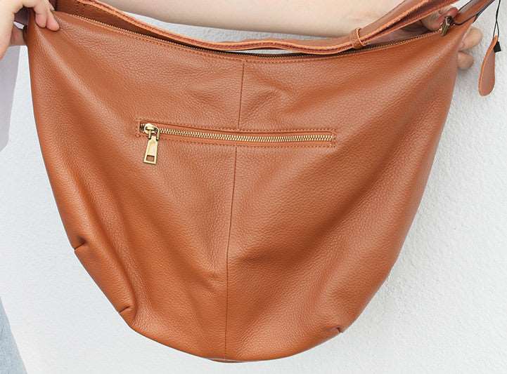 Premium Large Capacity Italian Leather Crossbody Bag for Women - Stylish & Durable Shoulder Bag for Work, Travel & Everyday Use