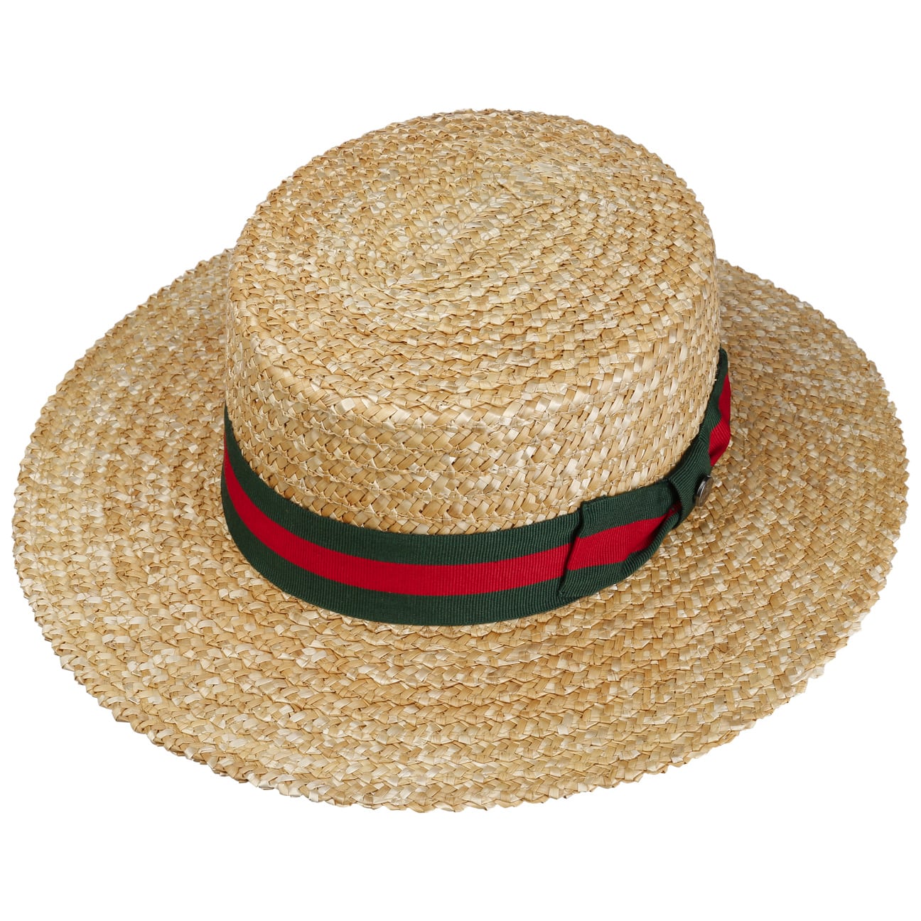 Lierys Natural Wheat Straw Boater Hat - Wide Brim Sun Hat for Women & Men - Perfect for Beach, Garden, and Summer Outdoor Activities