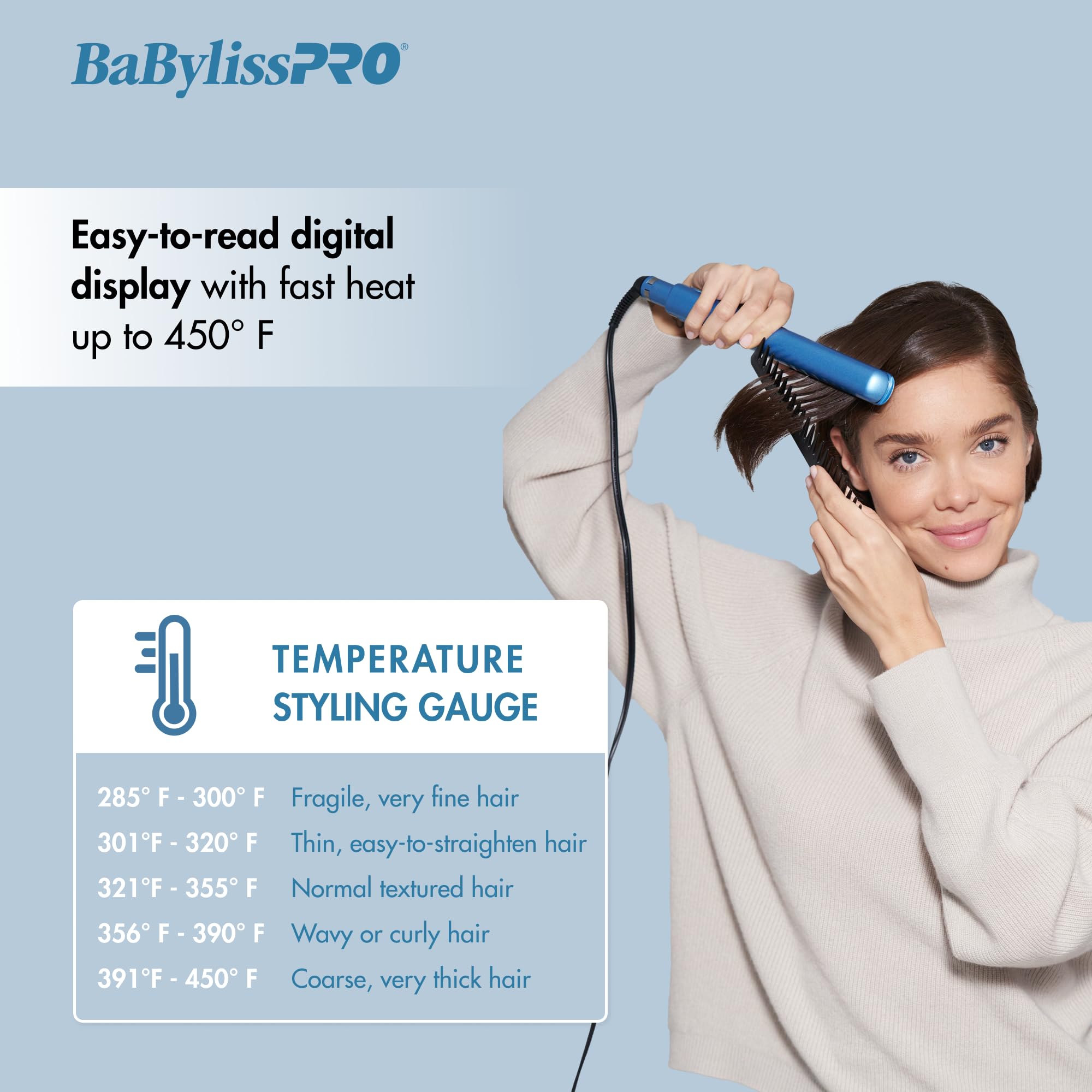 BaBylissPRO Nano Titanium Flat Iron 1