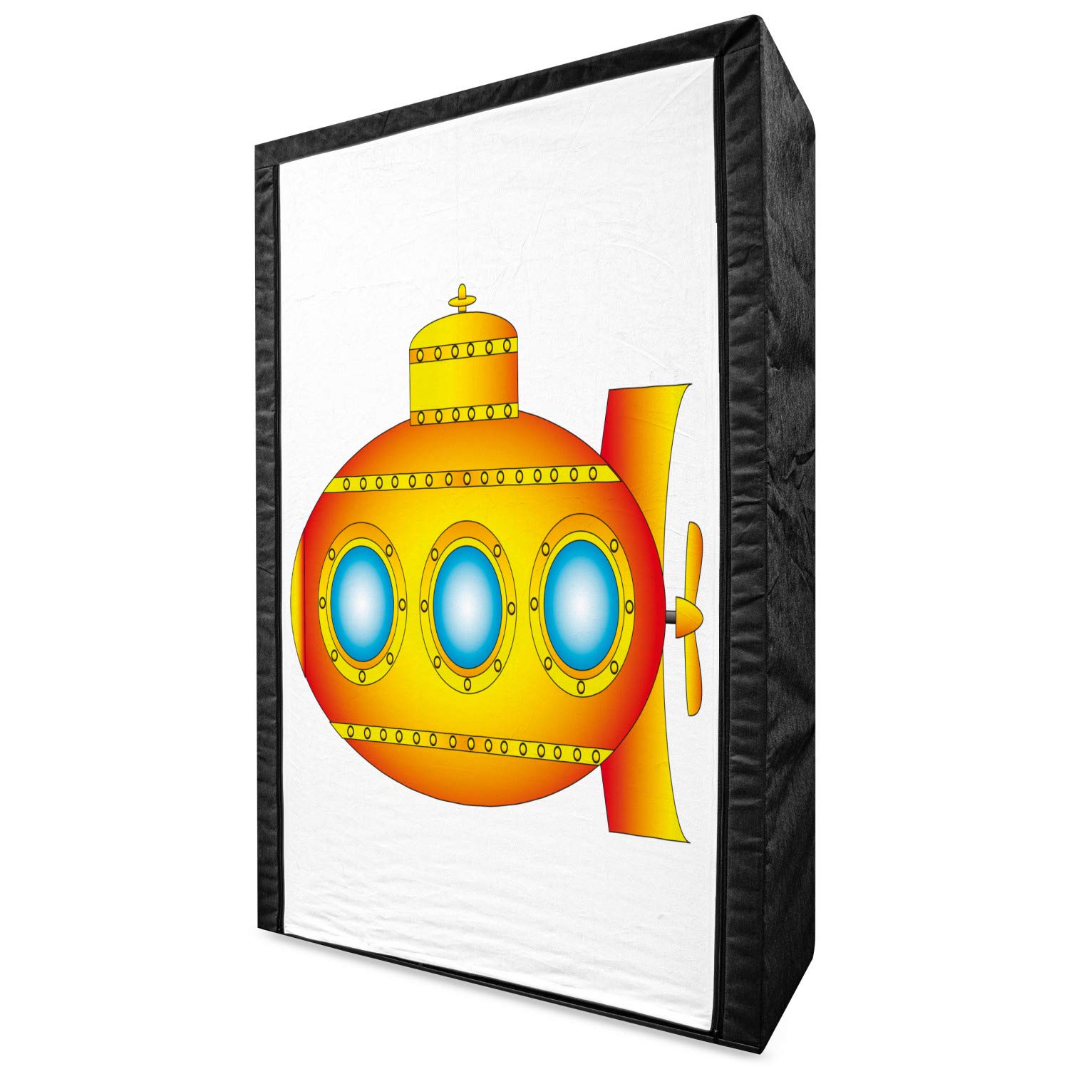 Ambesonne Yellow Submarine Portable Fabric Wardrobe - 42.5