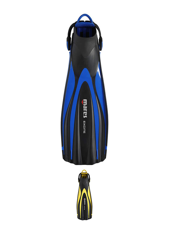 Mares Excite Scuba Diving Fins - Lightweight & Comfortable for Snorkeling, Swimming & Underwater Adventures