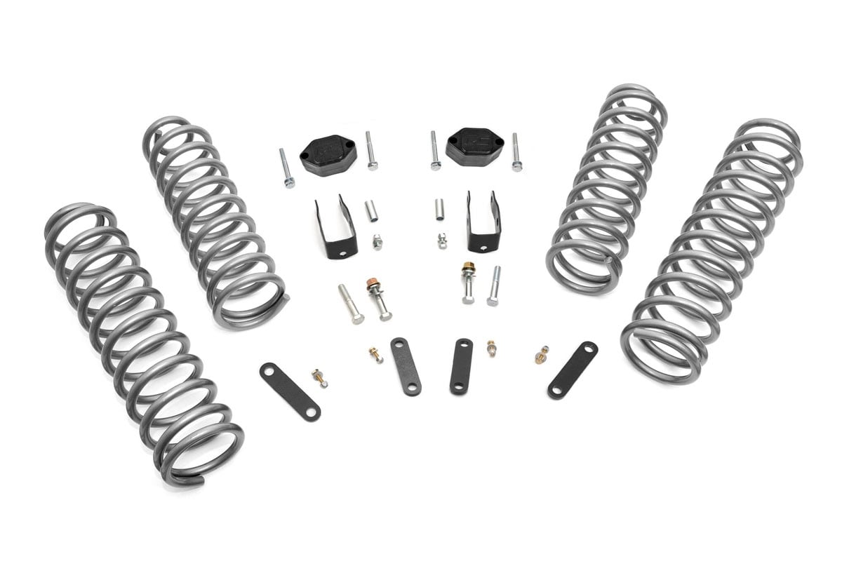 2.5 Inch Lift Kit for Jeep Wrangler Unlimited 2WD/4WD (2007-2018) - Heavy Duty Suspension System with 901 Series Shocks - Perfect for Off-Roading, Rock Crawling & Trail Adventures