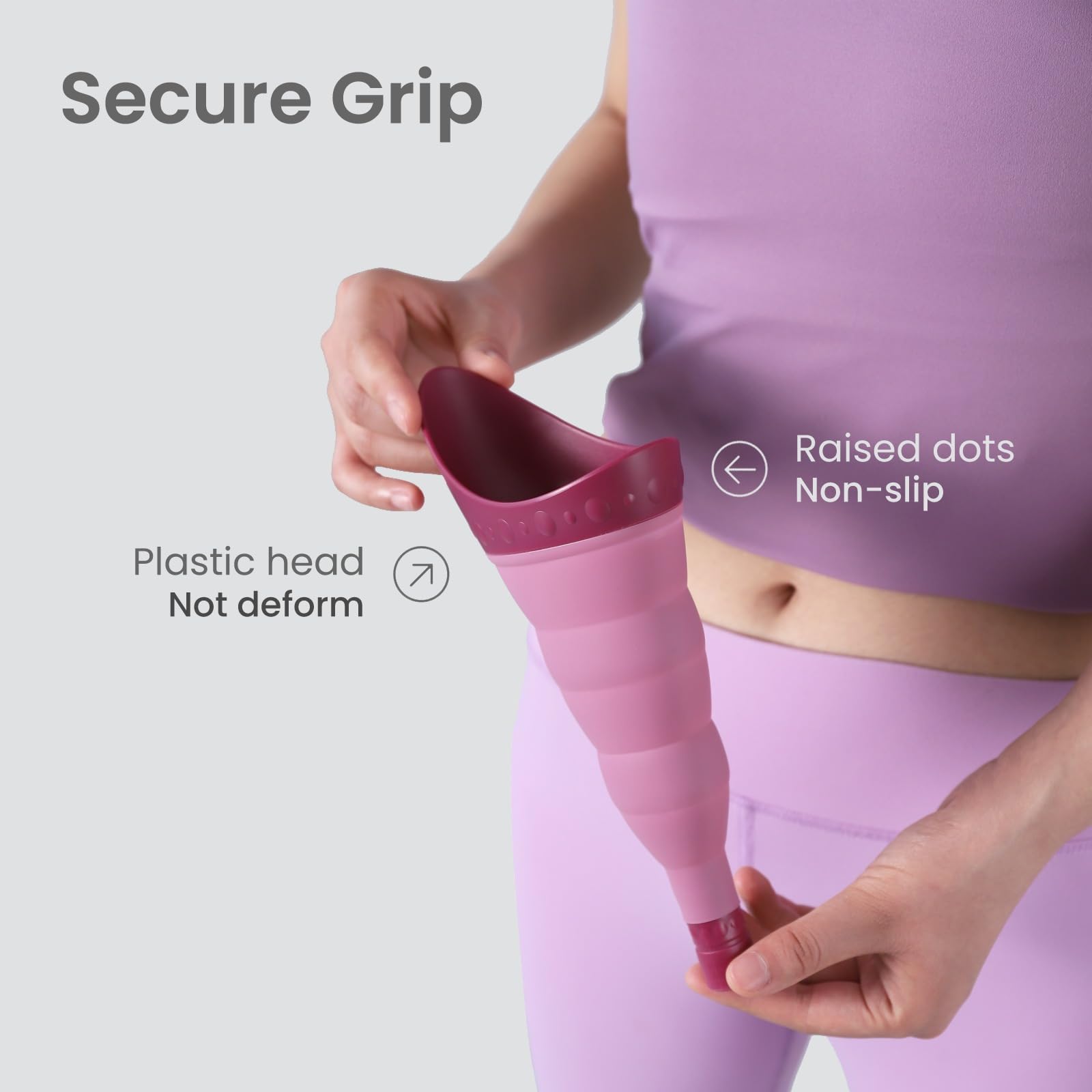Foldable Female Urinal Device - Portable Pee Funnel for Women Travel, Stand to Pee Cup with Tube Case | Perfect for Camping, Hiking & Road Trips