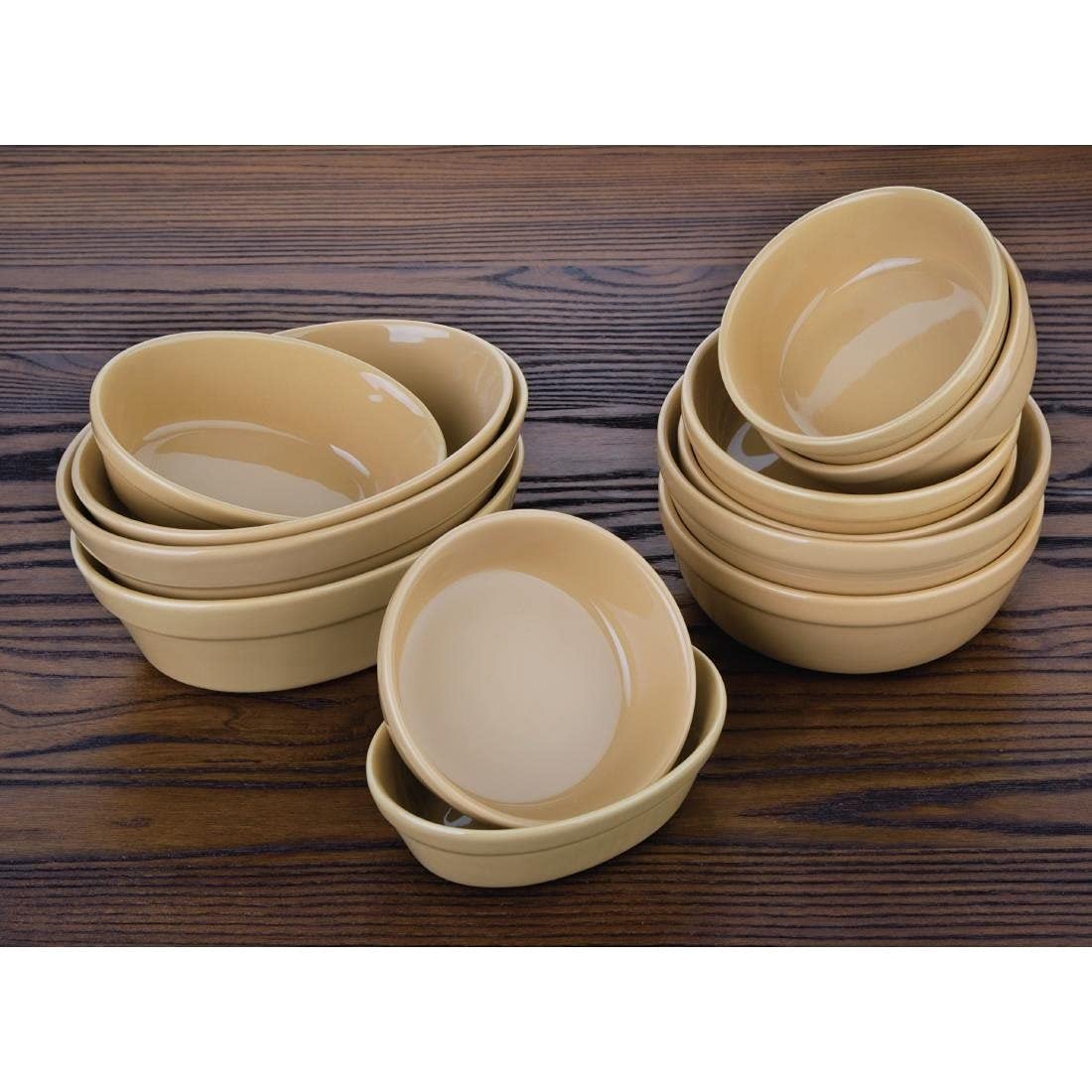 6-Piece Stoneware Oval Pie Baking Dishes Set - 61x180x133mm Earthenware Kitchenware for Baking, Serving & Decorating - Perfect for Pies, Casseroles & Holiday Dinners
