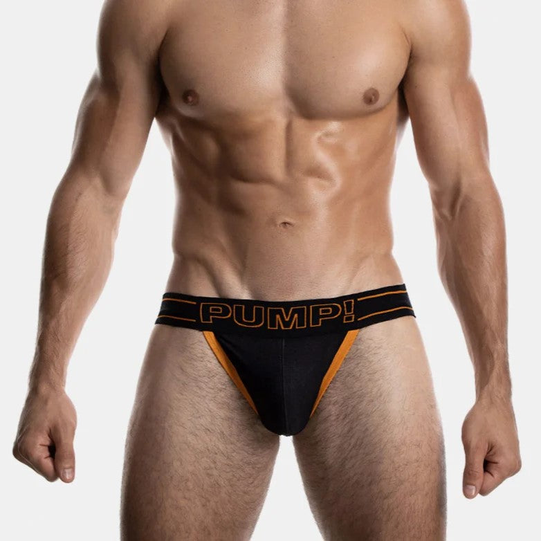 **Pump! NightLight Mesh Jockstrap for Men - Black - Comfortable & Breathable Underwear for Gym, Running & Sports**