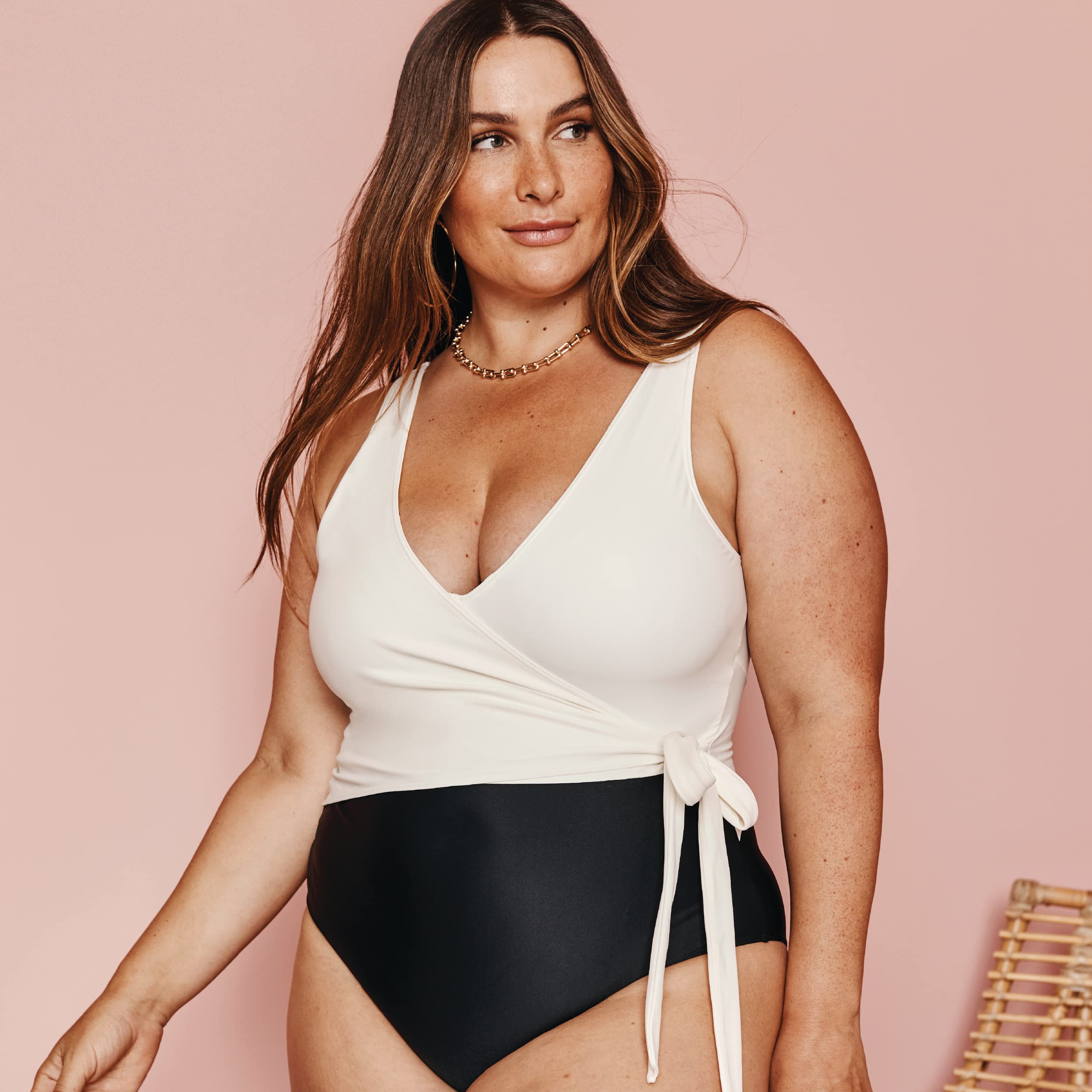 SUMMERSALT The Perfect Wrap One Piece Swimsuit - Flattering Swimwear for Women | Beach & Pool Vacation Essential | Tummy Control Bathing Suit