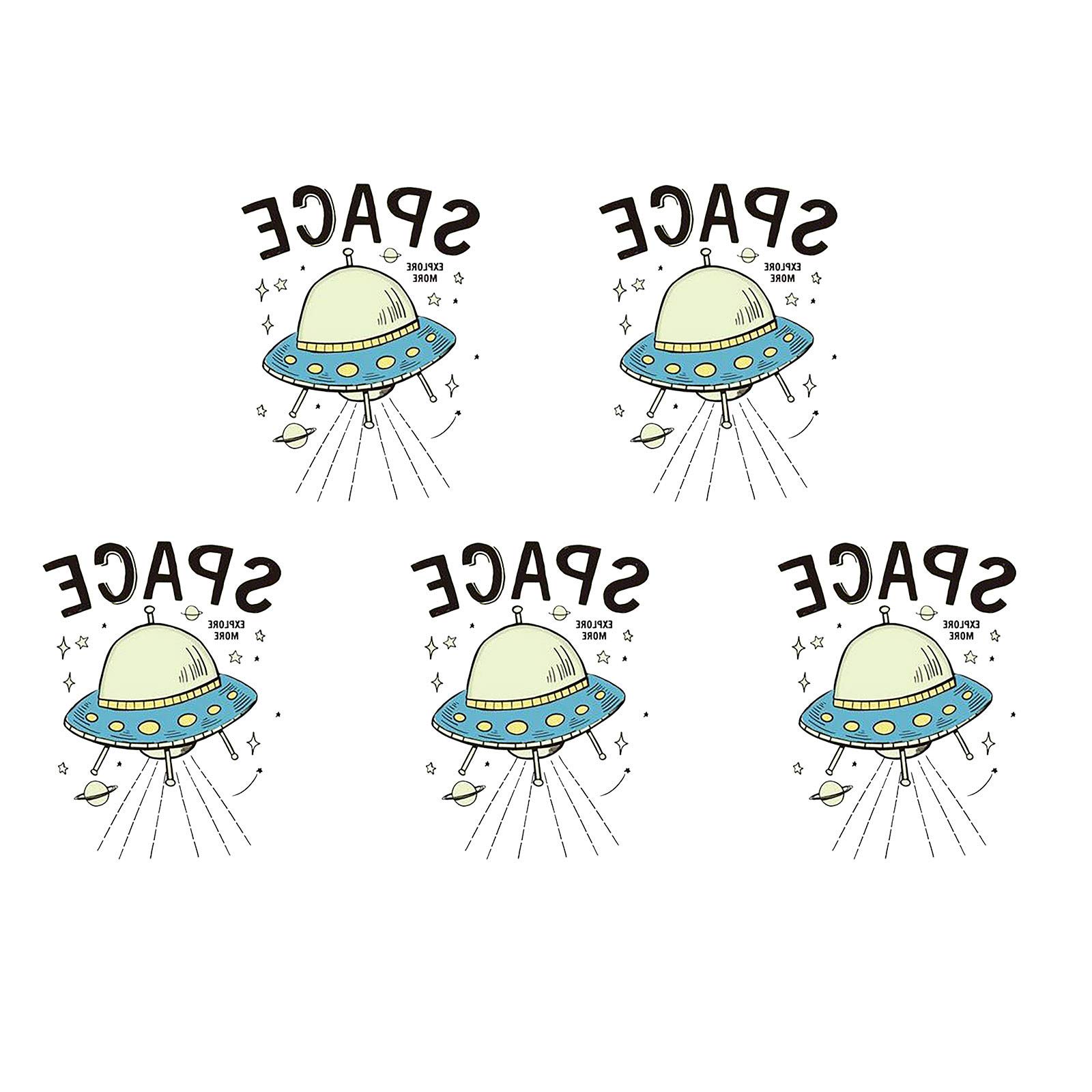 8-Piece Fluorescent Glow in the Dark Stickers - Luminous Wall Decals for Room Decor, DIY Art, and Body Art - Perfect for Bedrooms, Parties, and Nighttime Fun