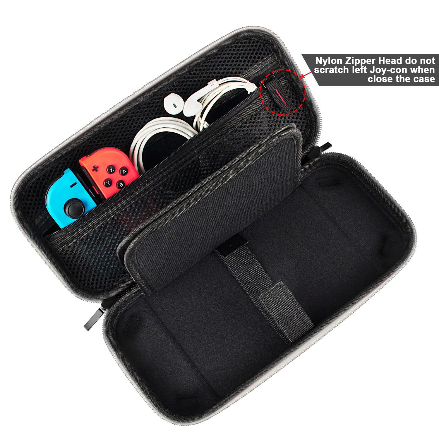 Premium Hard Shell Travel Carrying Case for Nintendo Switch & Switch OLED - Protective Pouch with 20 Game Cartridge Slots for Console & Accessories | Perfect for Gaming On-The-Go, Travel Protection & Organized Storage
