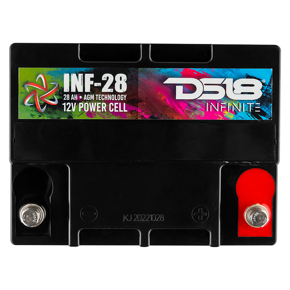INFINITE 28AH AGM Deep Cycle Battery - 12V Rechargeable Power Cell for Solar, RV, Marine & Off-Grid Applications - Long Lasting Energy Storage Solution