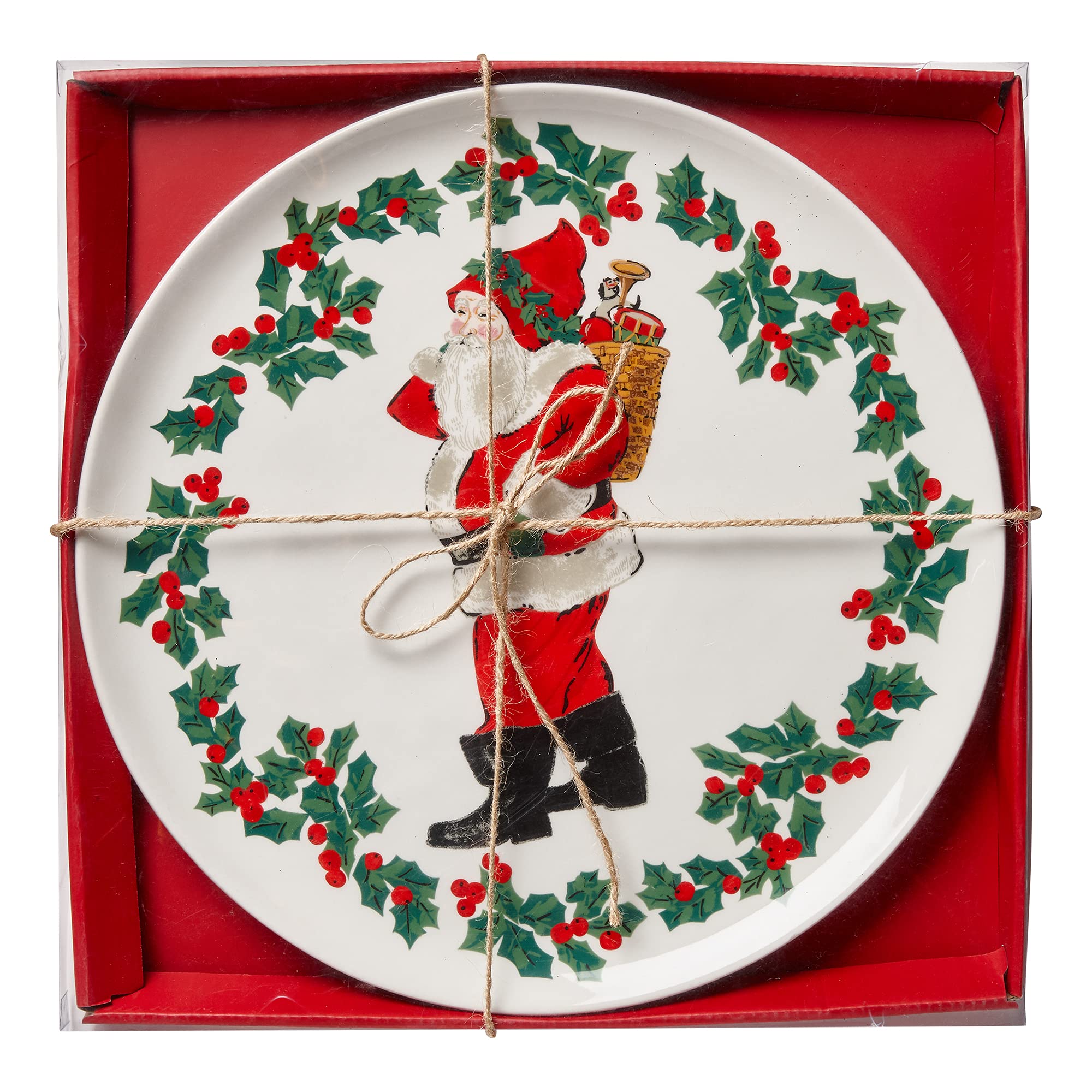 Santa Cookie Platter - Holiday Baking & Party Serving Tray