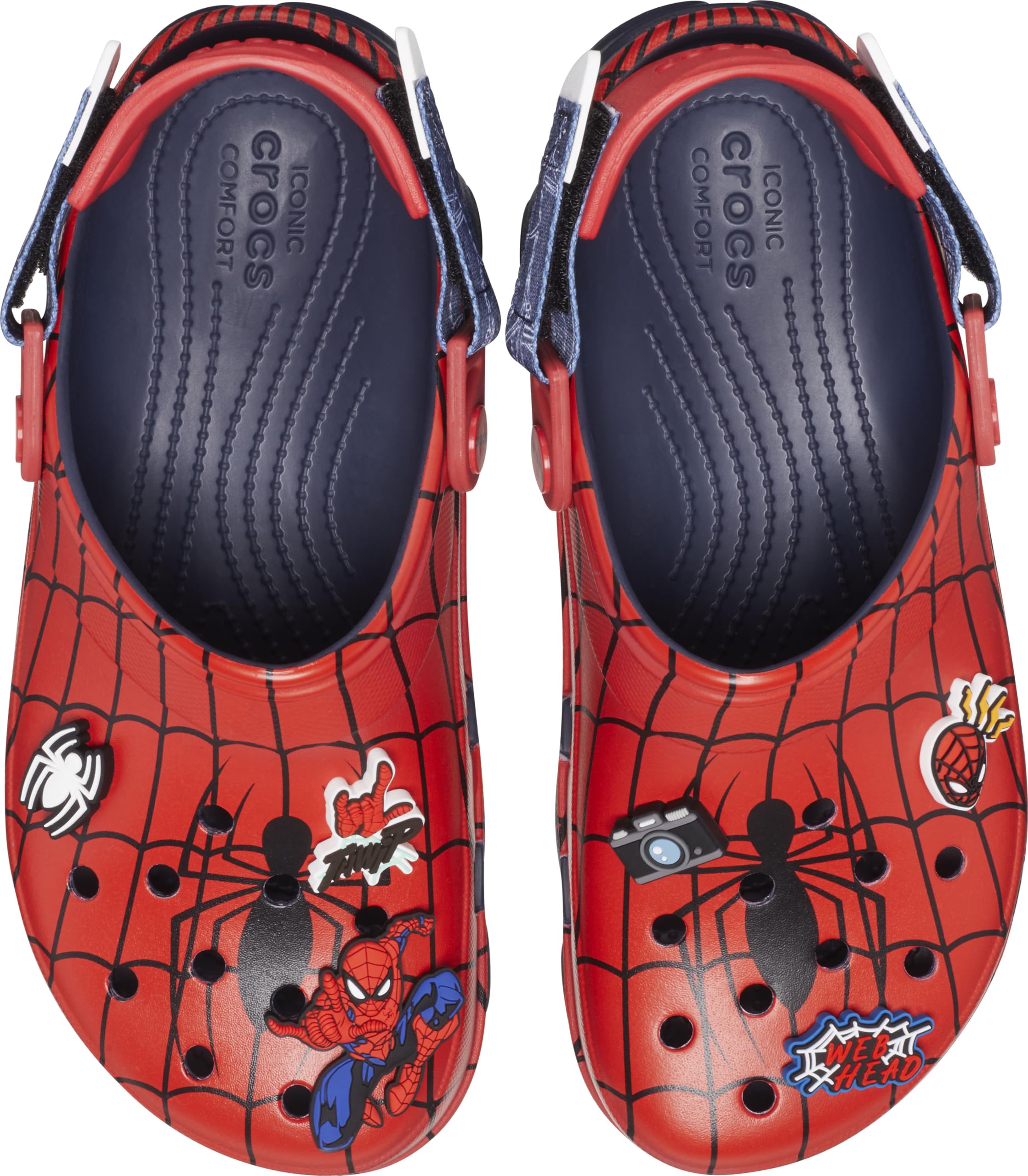Crocs Unisex-Adult Marvel Superhero Clogs | Spiderman, Black Panther & Captain America Licensed Character Shoes | Comfortable Slip-On Water Shoes for Men & Women | Perfect for Casual Wear, Beach, Pool & Outdoor Activities