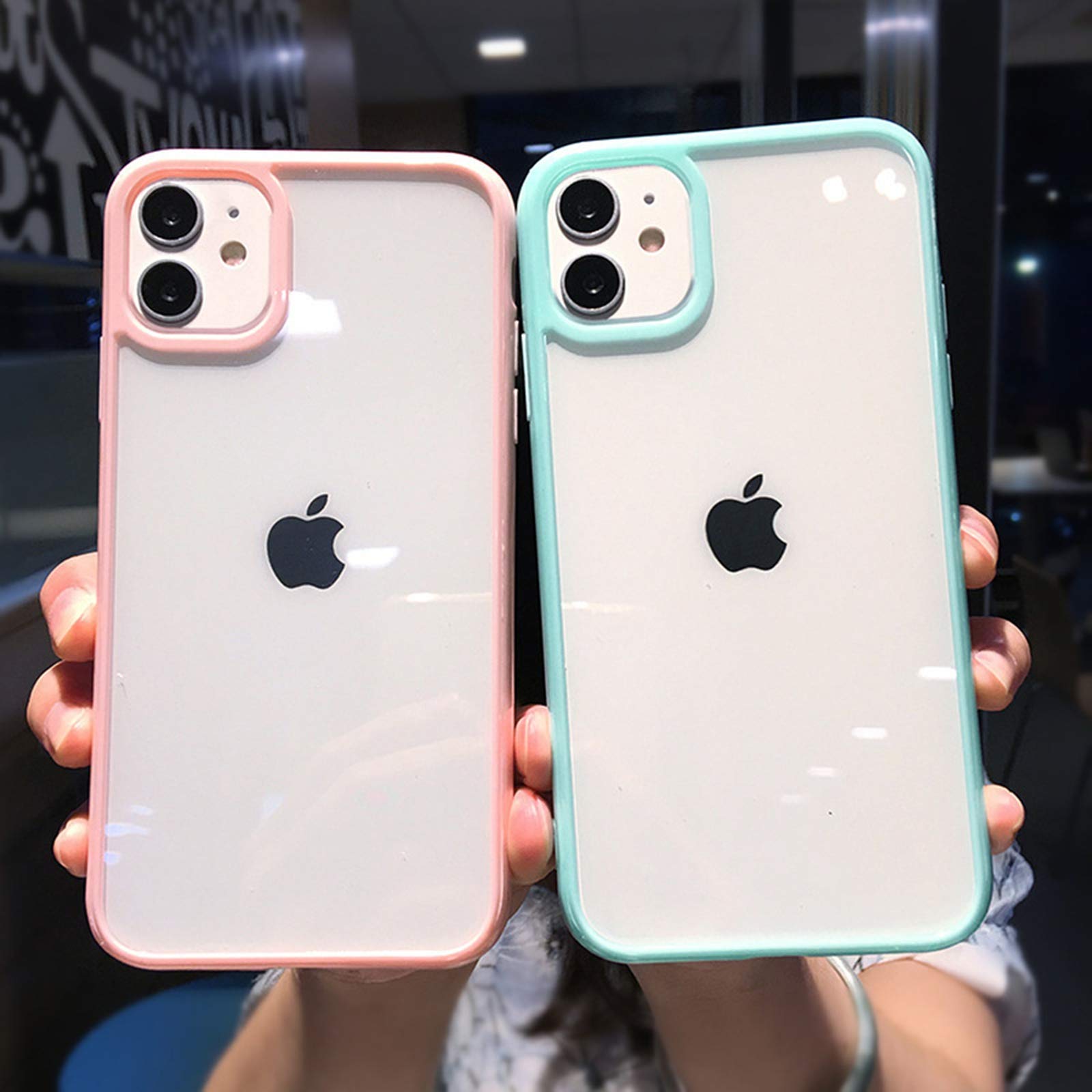 Armor Matte Case for iPhone 12 11 Pro Xs Max Xr X 6 7 8 Plus SE Mini - Luxury Silicone Bumper Clear Hard PC Cover - Durable Protection for 12 Pro (6.1) - Perfect for Everyday Use and Travel