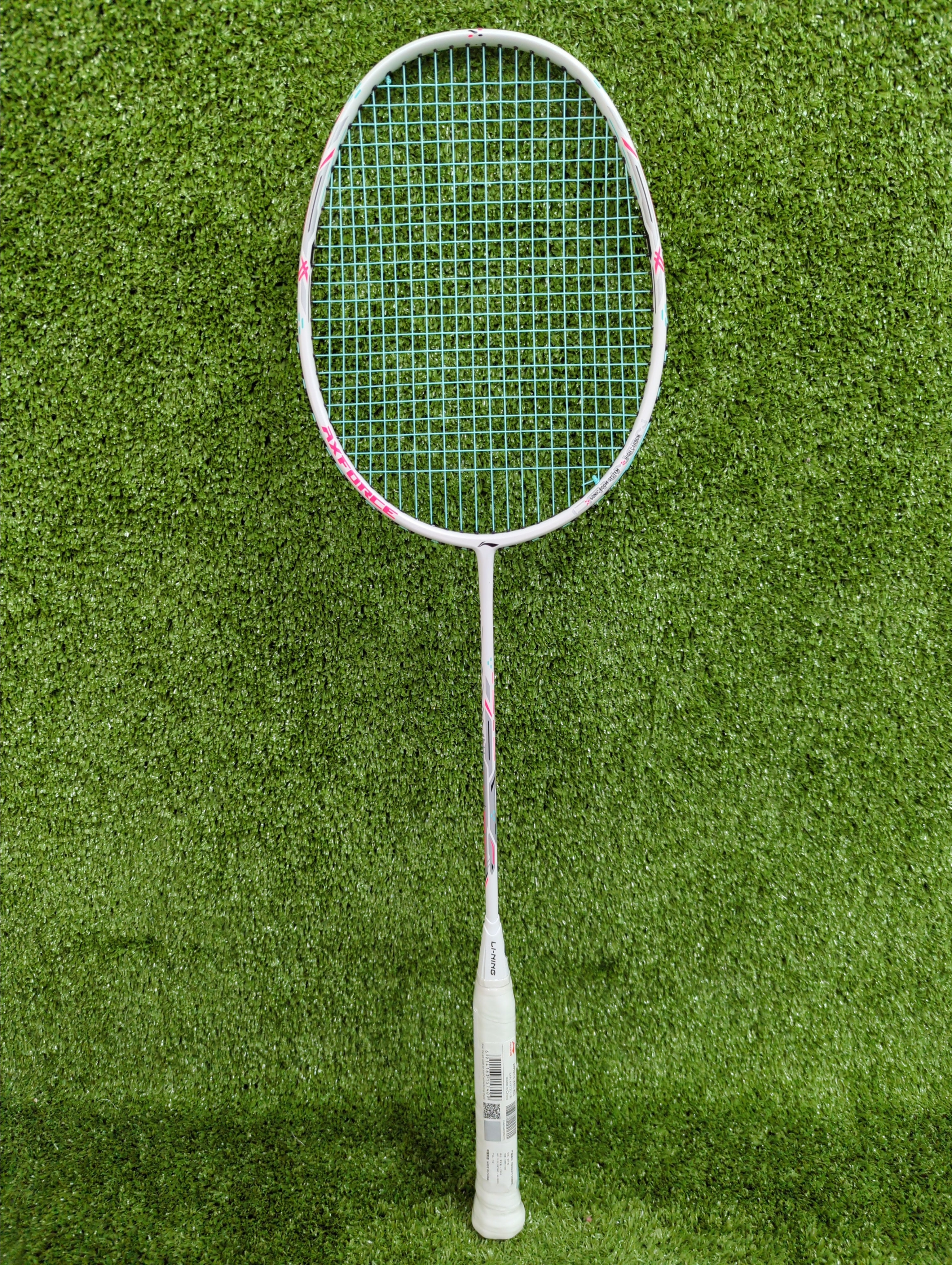 Li Ning Axforce Cannon White Badminton Racket - Professional Prestrung Racquet for Advanced Players | Perfect for Tournaments & Training Sessions | Made in China