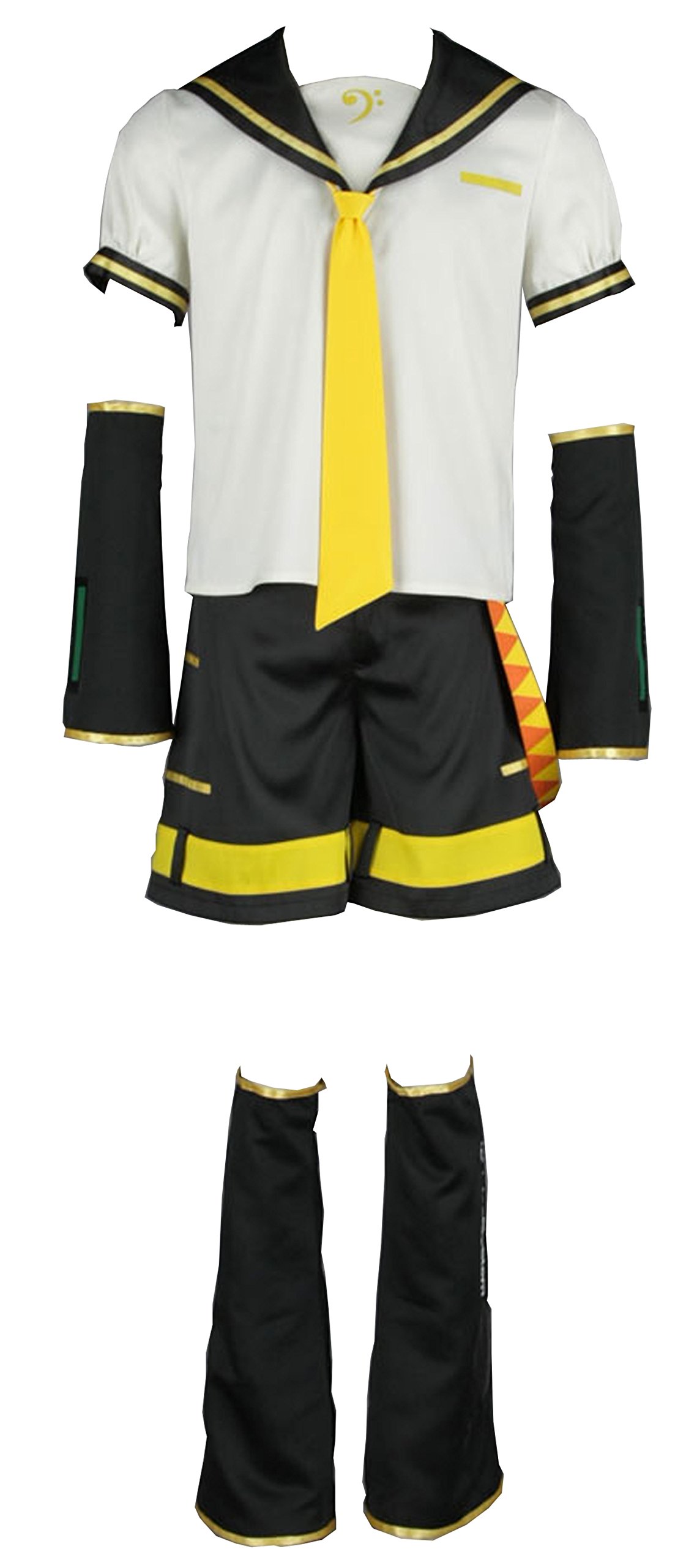 LYLAS White Sailor Shirt with Shorts - Anime Cosplay Costume Outfit for Halloween, Comic Con & Themed Parties | Cute Japanese School Uniform Style