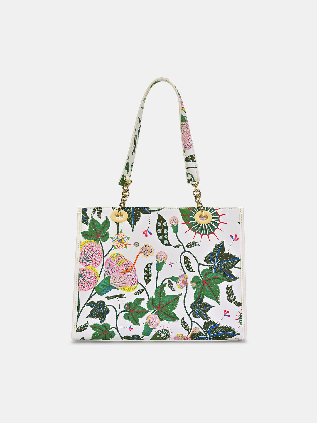 Stylish Abutilon Print Large Tote Bag for Women - Spacious Canvas Shopping Bag with Floral Design - Perfect for Beach, Grocery Shopping & Daily Use