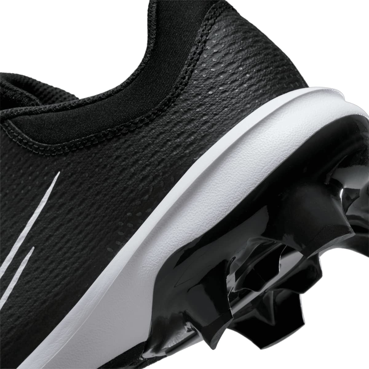 Nike Women's Hyperdiamond 4 Pro Molded Softball Cleats - Black & White - Size 6 | Lightweight & Durable for Fastpitch Softball Games & Practices