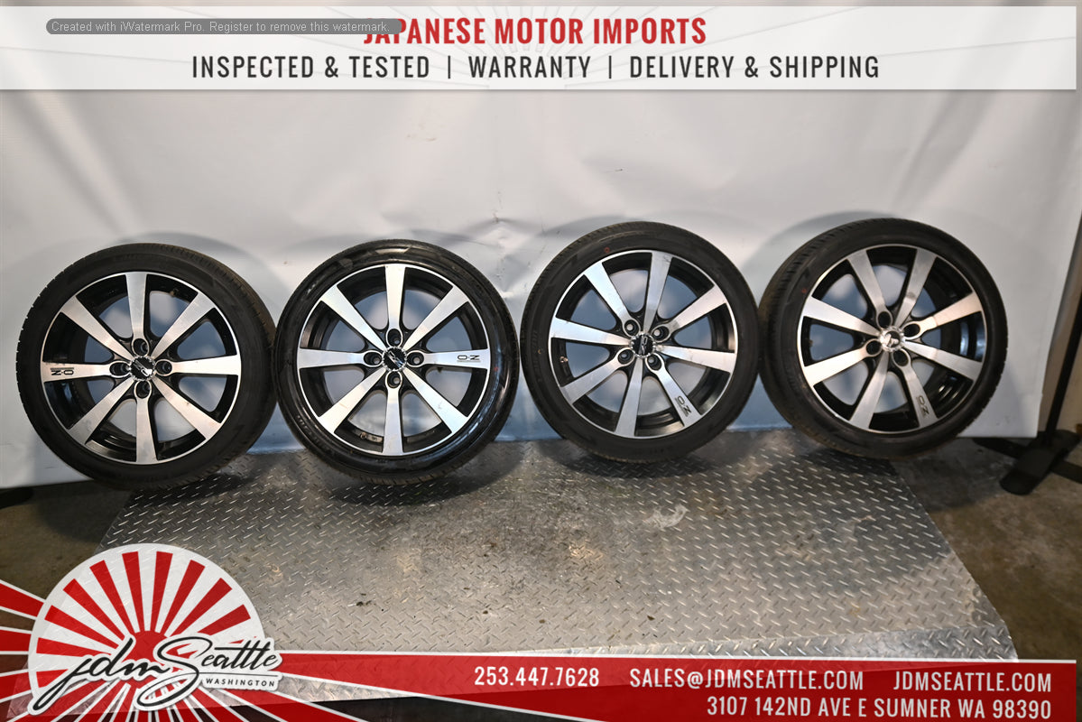 4 OZ Racing Wheels Set - High Performance Lightweight Alloy Wheels for Sports Cars & Track Racing - Perfect for Drifting, Drag Racing & Street Performance