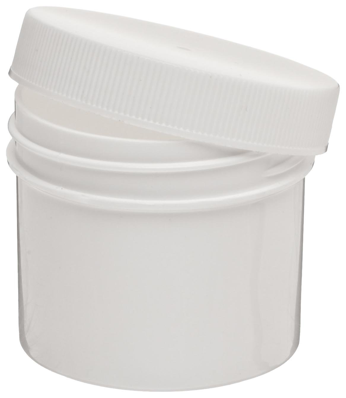 White Opaque Polypropylene Lab Specimen Jars - 1/2oz Sample Storage Containers (Case of 144) - Ideal for Laboratory, Medical, and Scientific Sample Collection & Preservation