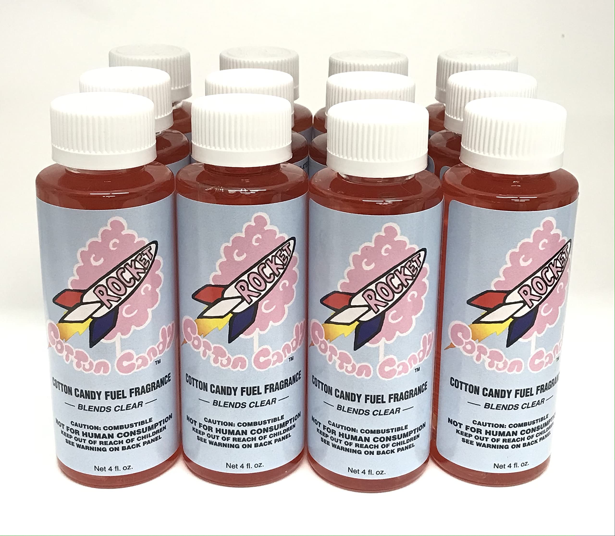 Power Plus Lubricants (12 Pack) - Premium Cotton Candy Scented Fuel Additive for Cars, Motorcycles & ATVs | Boosts Engine Performance & Adds Sweet Fragrance | Ideal for Road Trips, Off-Road Adventures & Daily Commutes