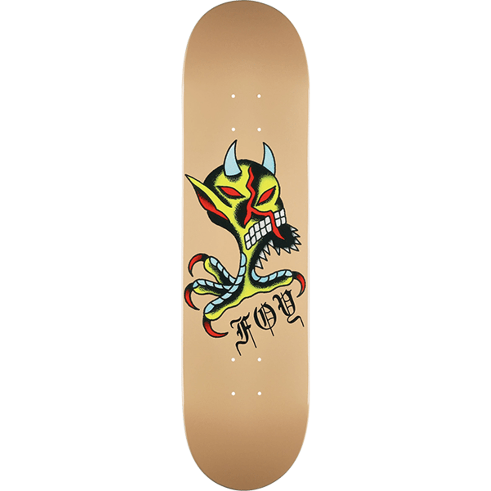 Deathwish Foy Seven Trumpets 8.0 Skateboard Deck - Professional Street & Park Skateboarding Board for Tricks and Performance | Durable Maple Wood Construction