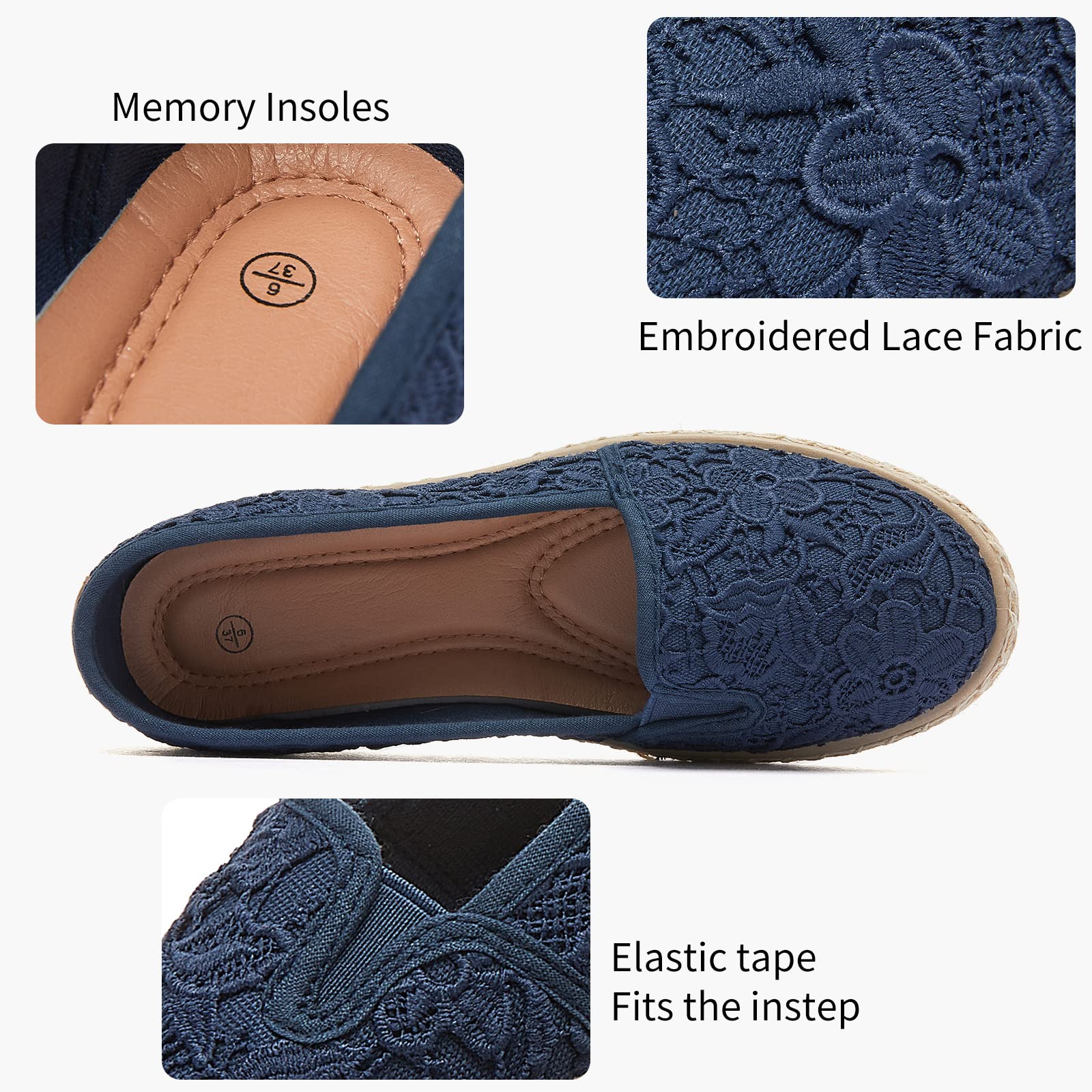 POVOGER Women's Slip-On Loafers - Comfortable Flats Dress Shoes for Women - Perfect for Office, Travel & Casual Wear