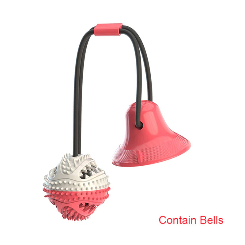 Durable Large Dog Ball Toys with Suction Cup & Ropes - Interactive Slow Feeder Chew Toy for Golden Retrievers & Big Dogs - Teeth Cleaning, Leak-Proof Design - Perfect for Outdoor Play, Training & Dental Health