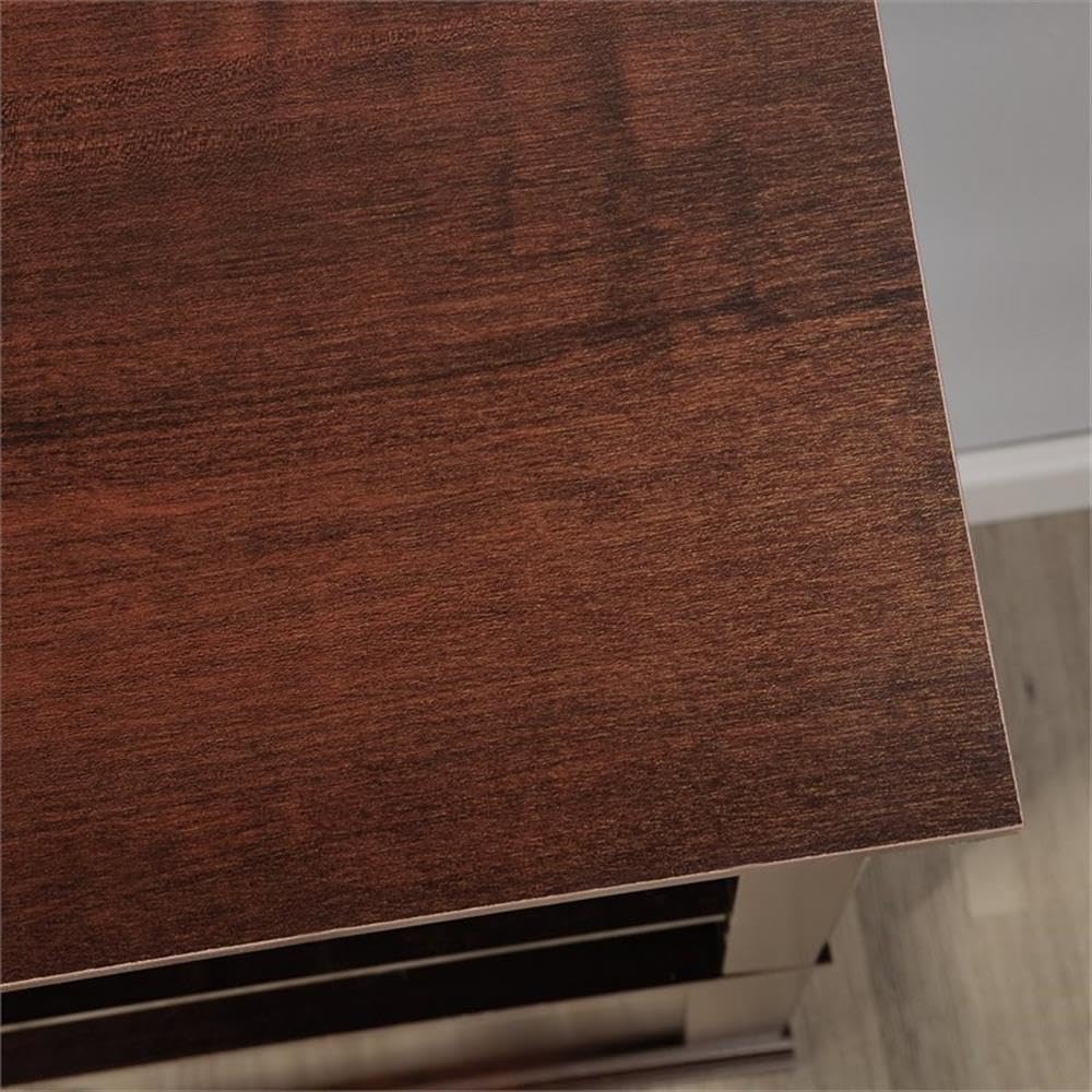 Sauder Select Engineered Wood 3-Shelf Bookcase in Cherry Finish - Stylish Storage for Books, Decor & Office Supplies | Perfect for Home, Office & Dorm Room Organization
