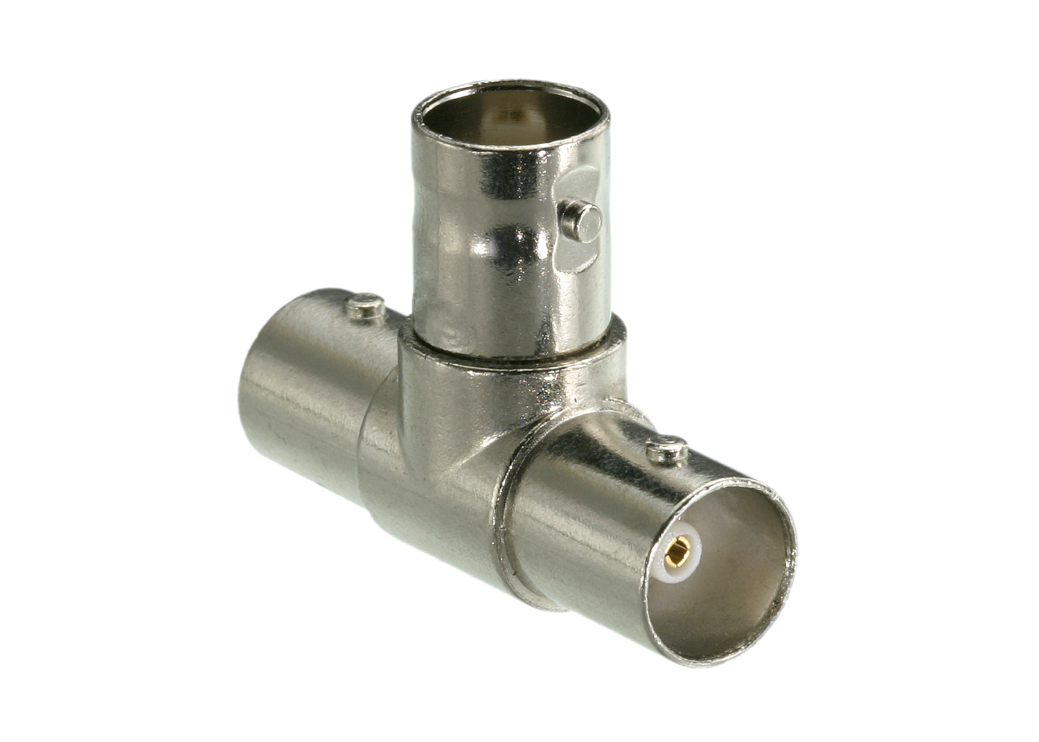 BNC Adapter, T Female to Female 50 Ohm Coaxial Connector, 10 Pack (327 3TP) - Perfect for CCTV, Ham Radio & Networking Installations