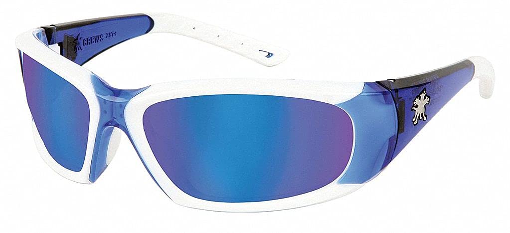 MCR ForceFlex Scratch-Resistant Sunglasses with Blue Mirror Lens - UV Protection, Lightweight & Durable for Outdoor Sports, Driving, Hiking & Everyday Wear - Model FF328B