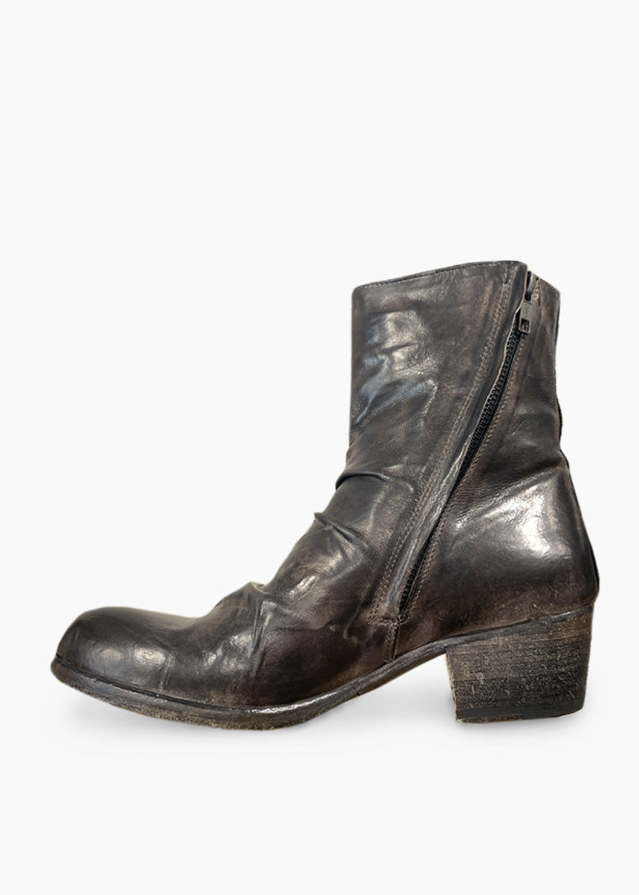 Premium Double Zip Leather Boots for Women - Stylish & Comfortable Todi Wash - Perfect for Casual Outings, Work & Outdoor Adventures