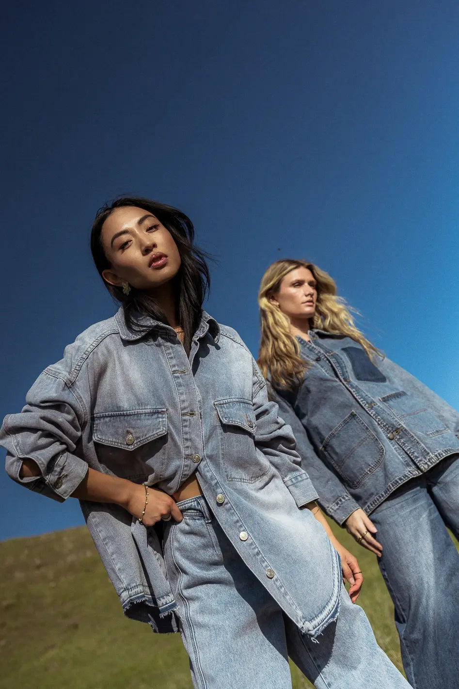 Stylish Out And About Denim Jacket for Women & Men | Trendy Lightweight Denim Coat | Perfect for Casual Outings, Streetwear & Spring Layering - FINAL SALE
