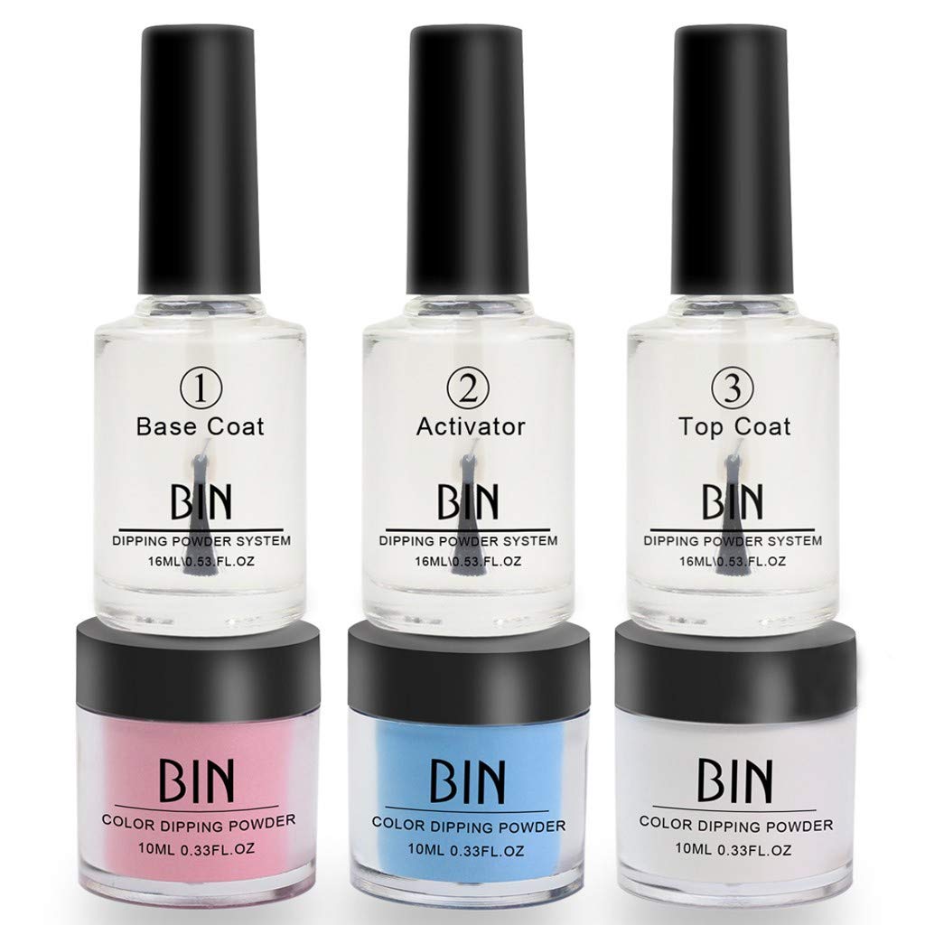 Professional Dip Nail Powder Kit - 16ML Dipping System Starter Set with Liquid, No UV/LED Lamp Required | Perfect for Home Manicures, Nail Art & Party Looks