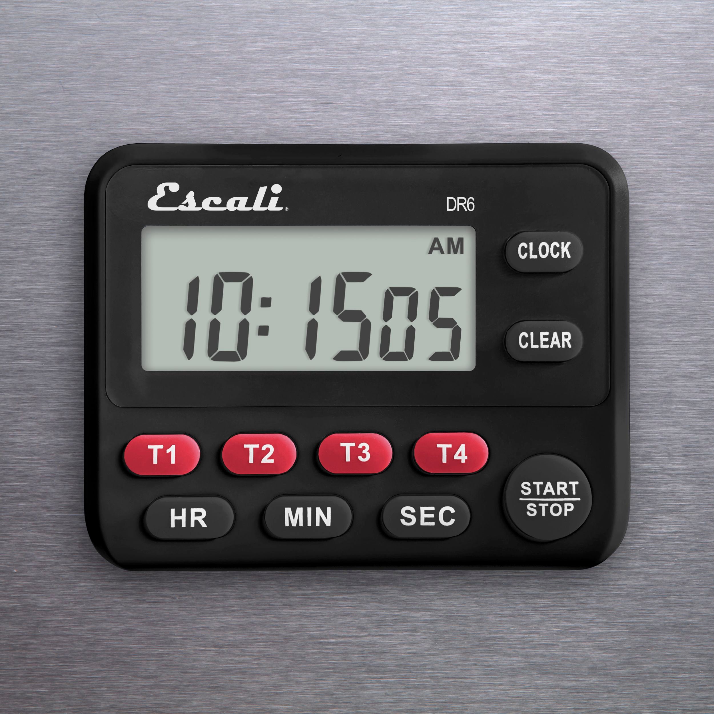 4-Pack Digital Countdown Timer with Large LCD Display - Kitchen, Gym, Classroom, Office, Study, Sports Timing (Black)