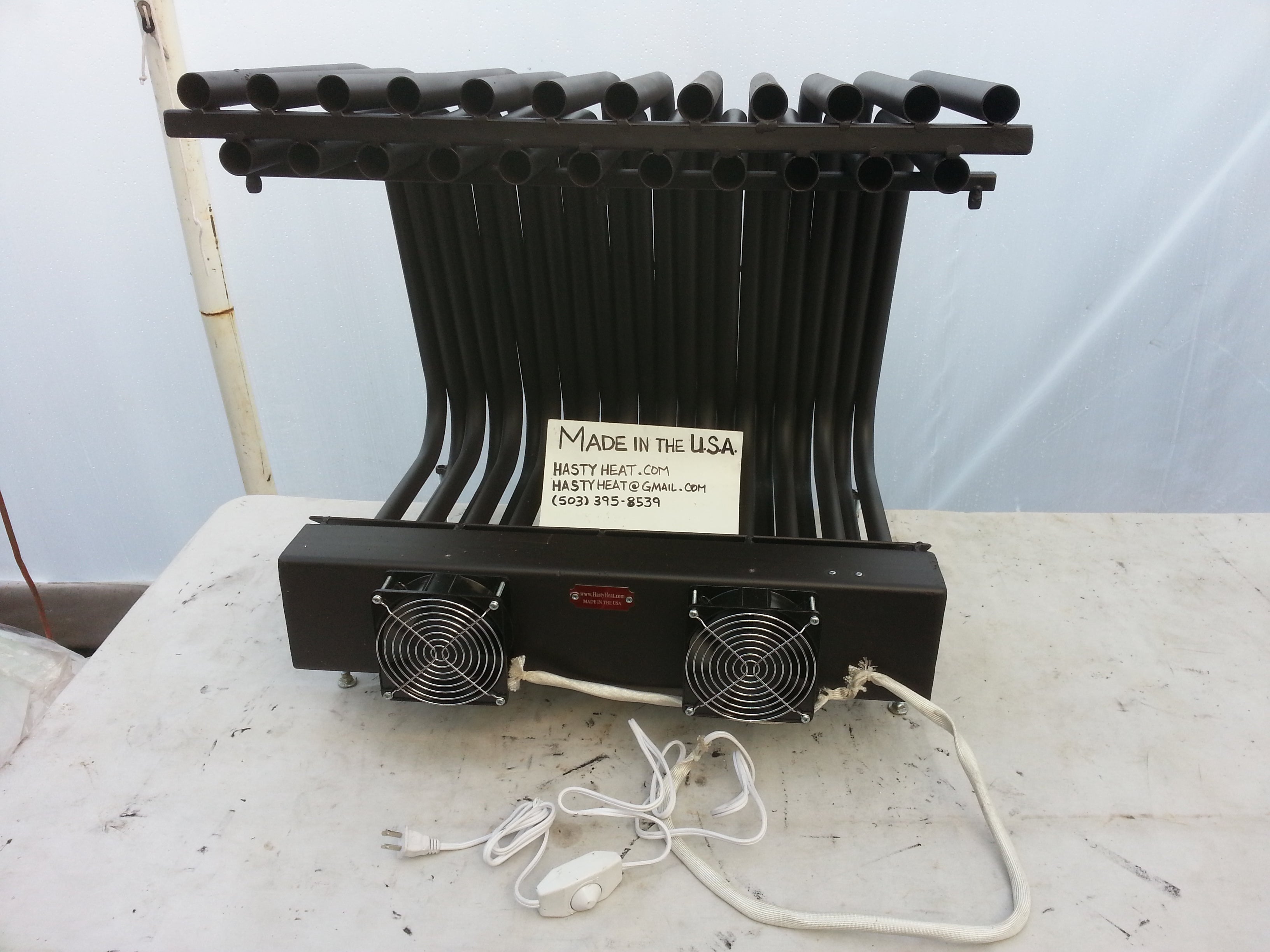 High-Efficiency Large Double Row Tubular Blower Fireplace Grate Heat Exchanger - Perfect for Home Heating & Energy Savings