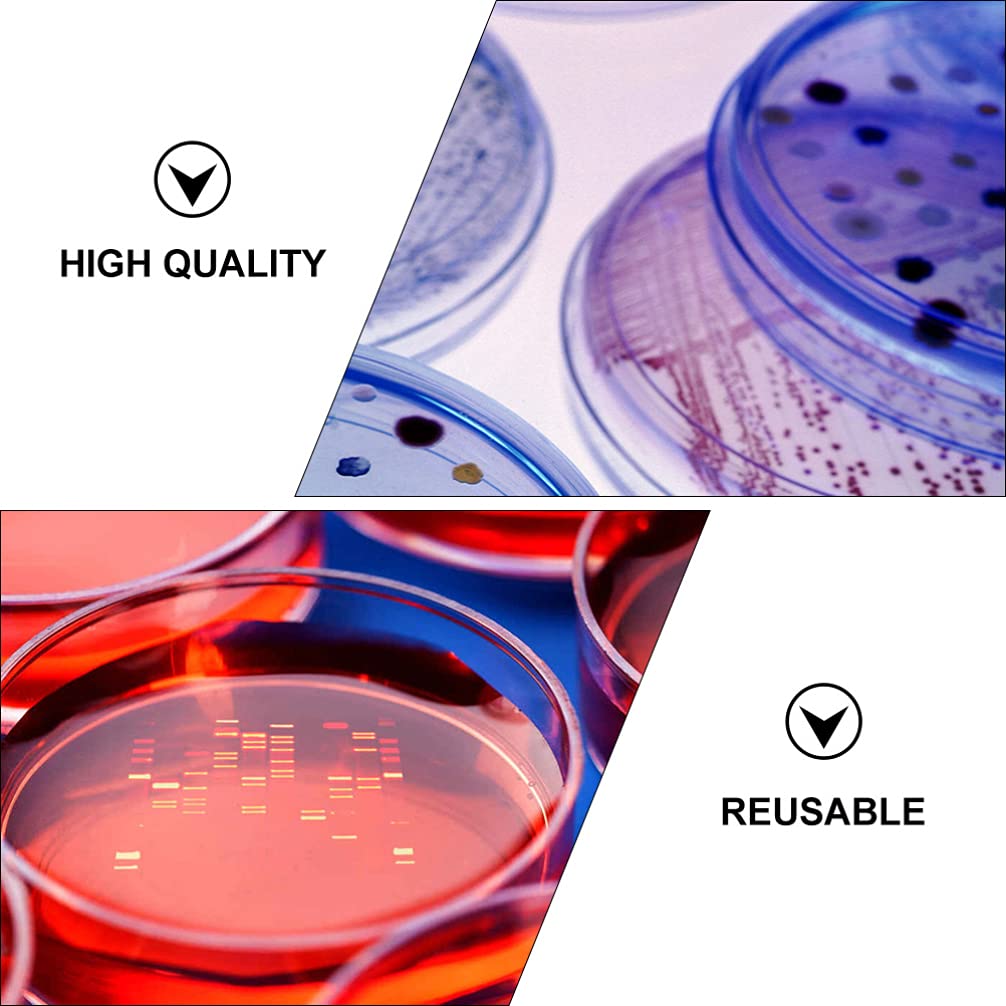 Baluue 20pcs 70mm Plastic Petri Dish with Lid - Sterile Lab Culture Dishes for Plant Cell Tissue, Bacteria Culturing | Science Classroom, Microbiology Lab, Home Experiments, STEM Education