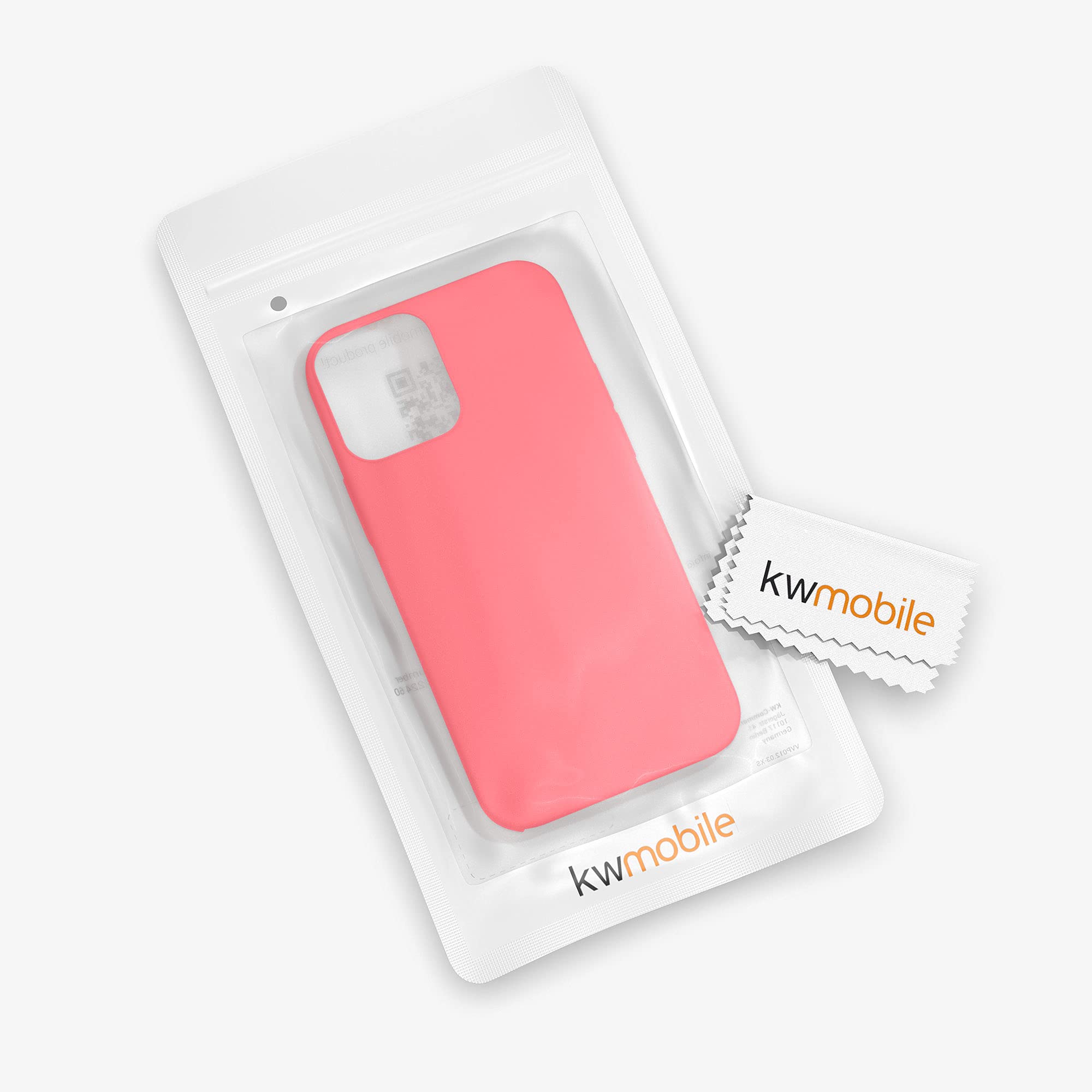 kwmobile Premium TPU Silicone Case for Apple iPhone 12 & iPhone 12 Pro - Soft Matte Finish Protective Phone Cover (Dolce Vita Design) - Perfect for Everyday Use, Work & Travel Protection